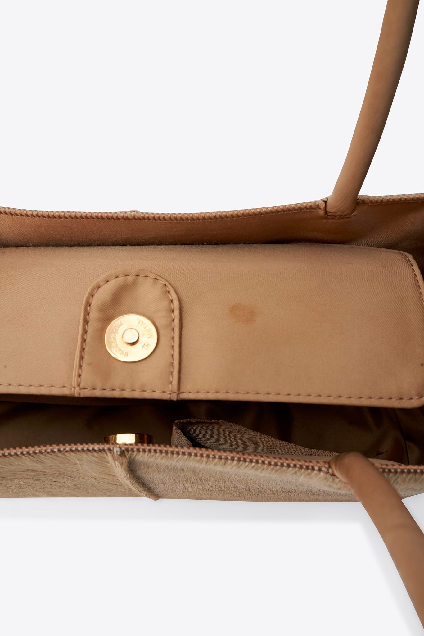 Vintage Mamuz Beige Calf Hair Shoulder Bag