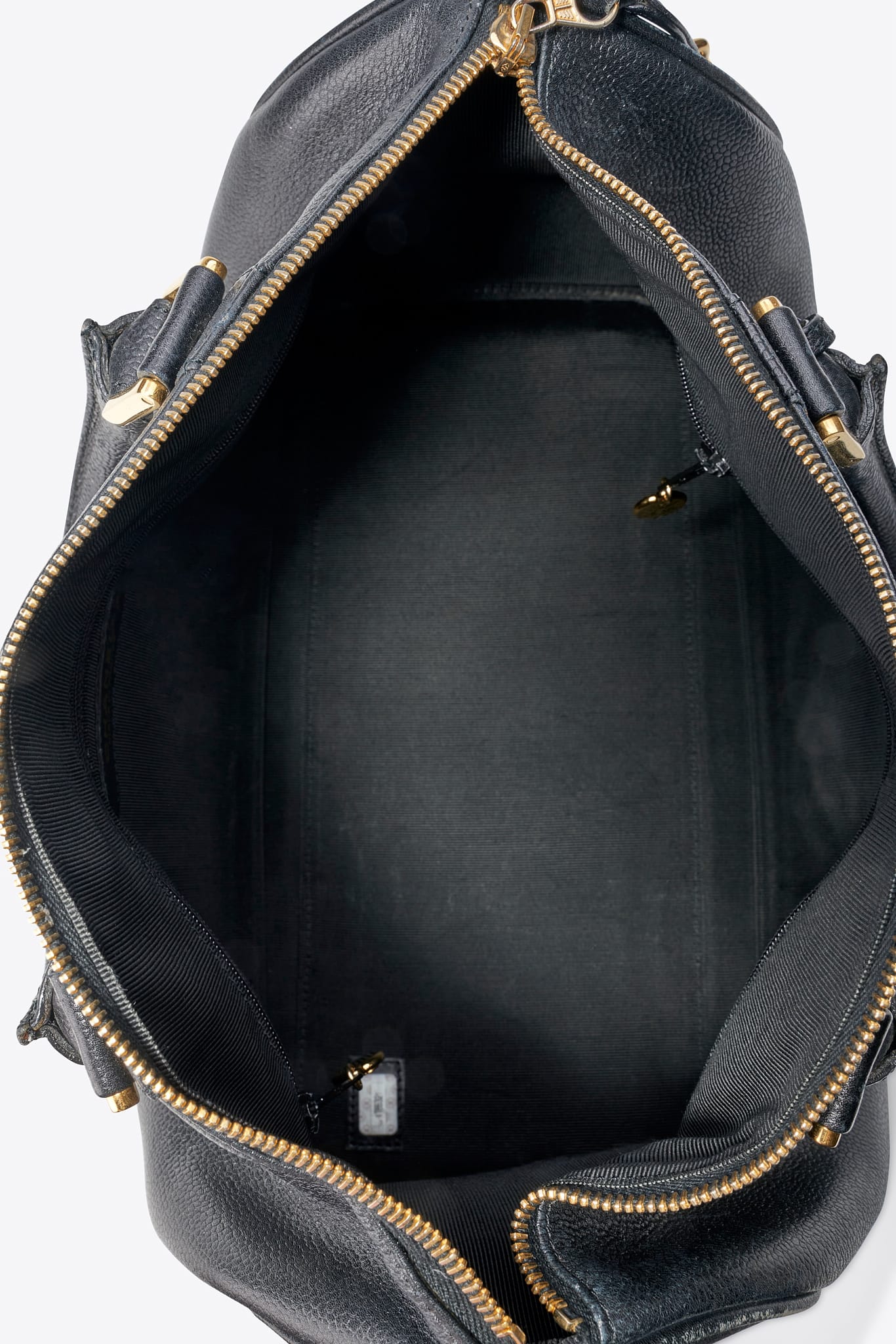 Vintage Chanel Boston Bag Black Caviar Leather With Gold Tone Hardware