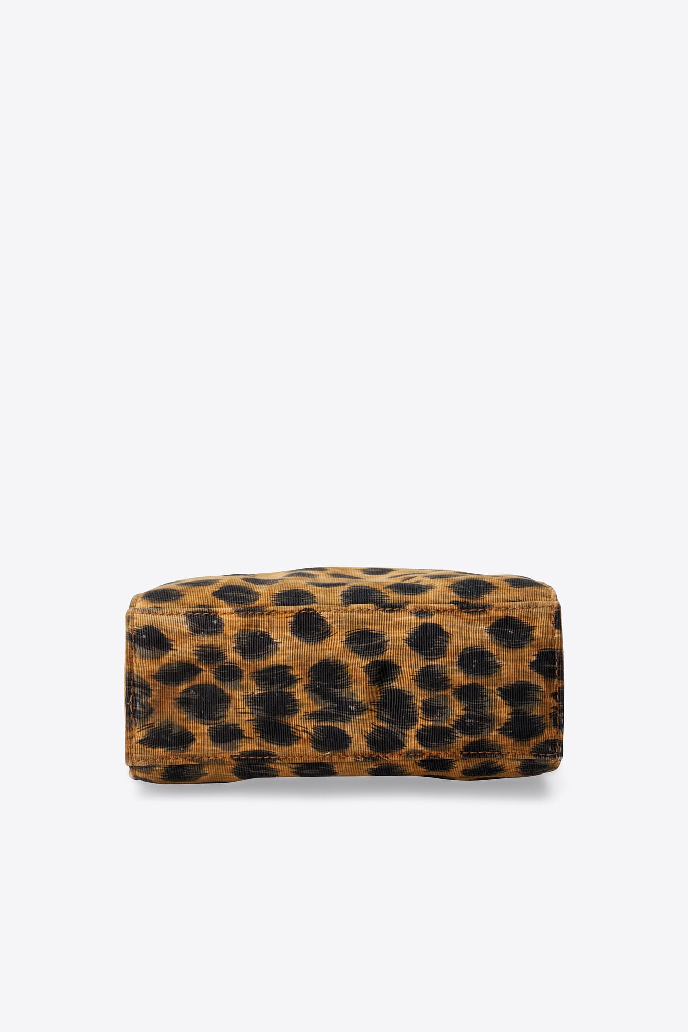 Vintage Dior Leopard Printed Mini Canvas Bag