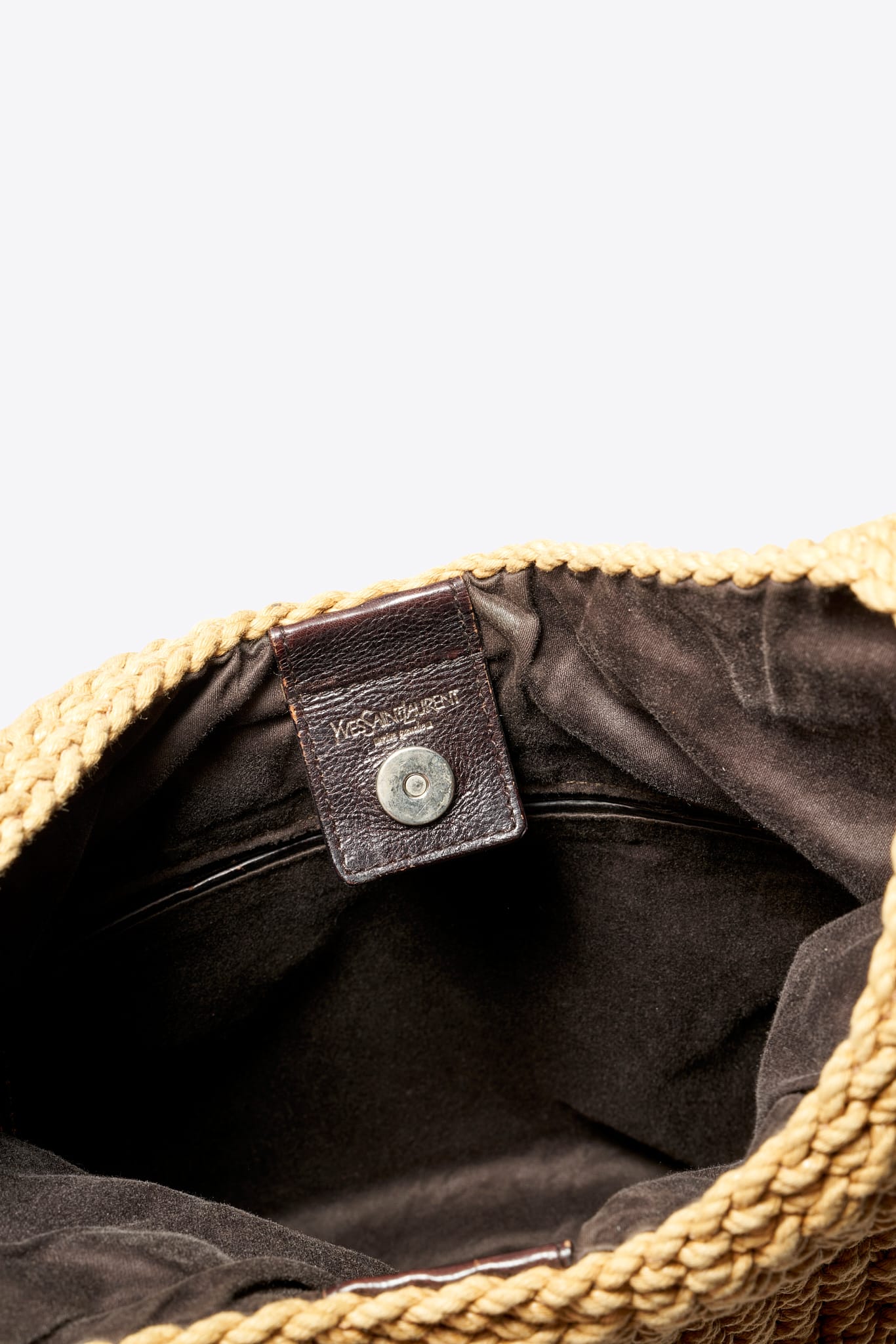 Vintage YSL Raffia Mombasa Shoulder Bag