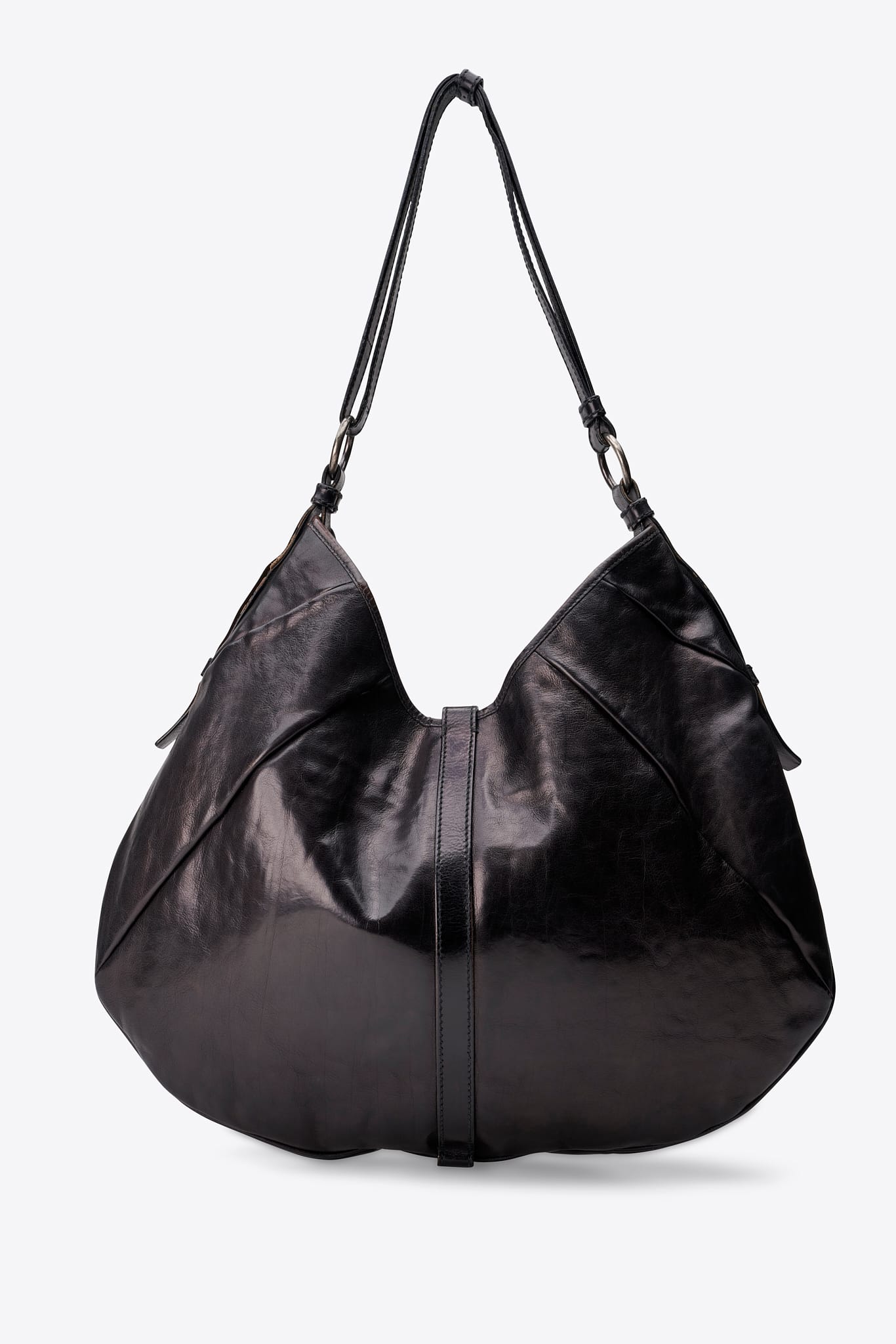 Vintage YSL Mombasa Black Leather Shoulder Bag