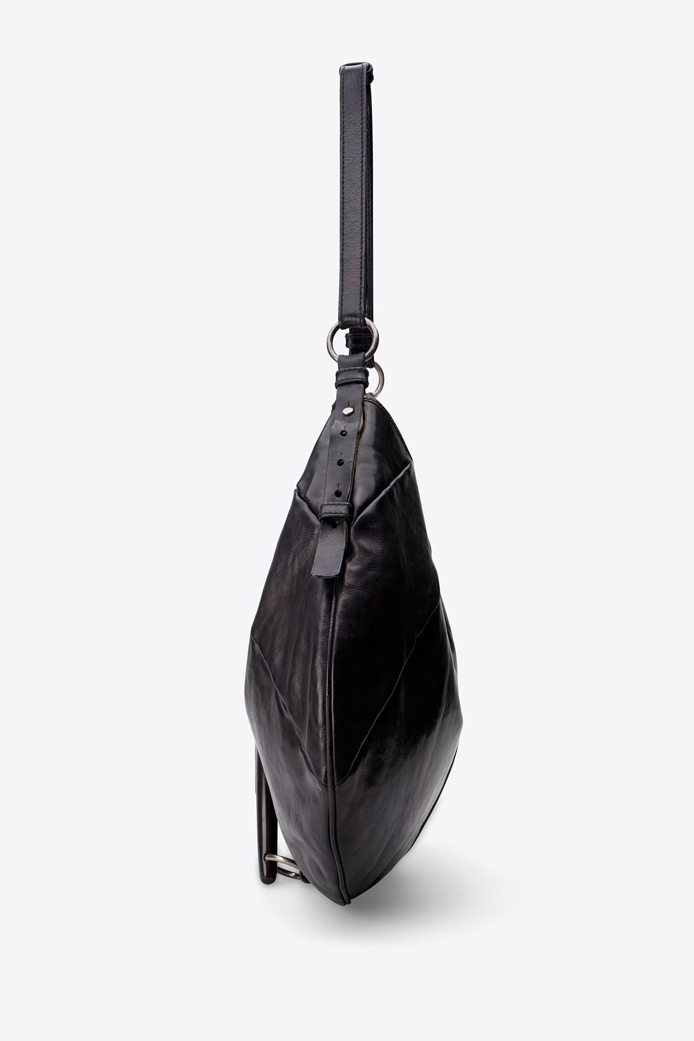 Vintage YSL Mombasa Black Leather Shoulder Bag