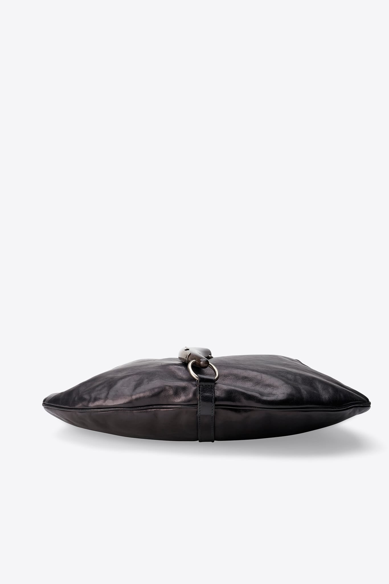 Vintage YSL Mombasa Black Leather Shoulder Bag