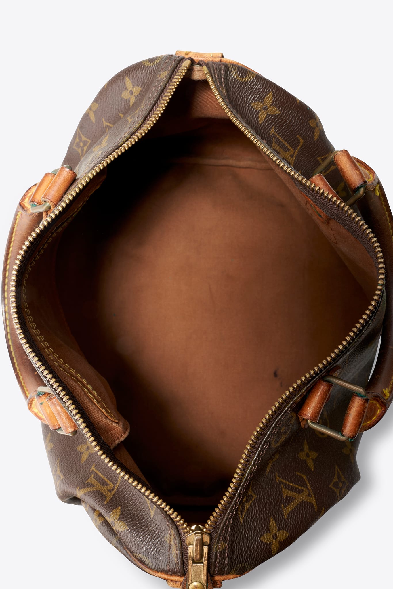 Louis Vuitton 30 Speedy Bag In Brown Monogram Coated Canvas