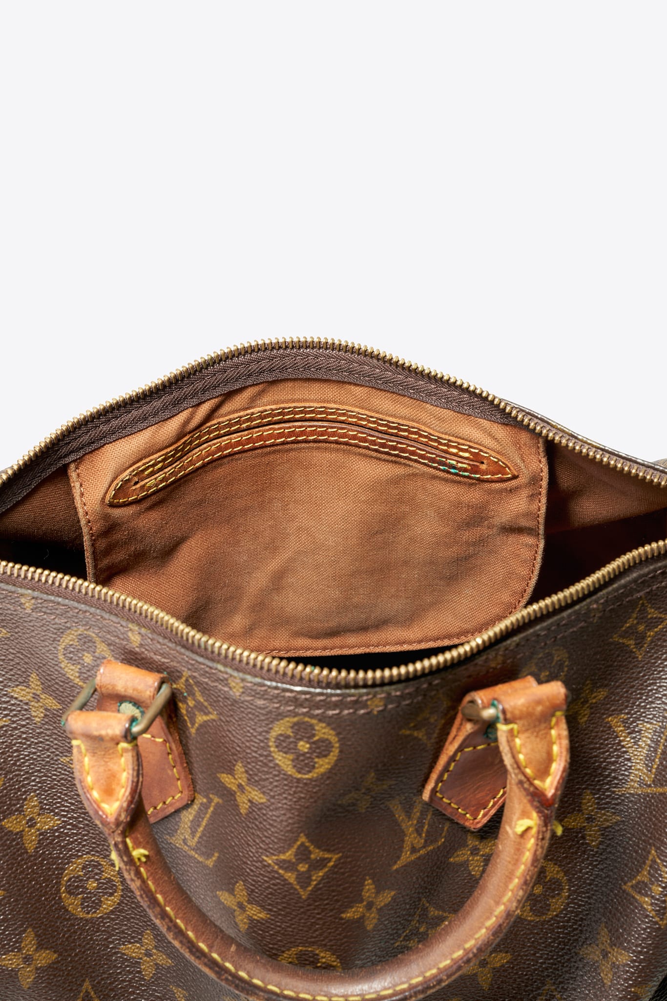 Louis Vuitton 30 Speedy Bag In Brown Monogram Coated Canvas