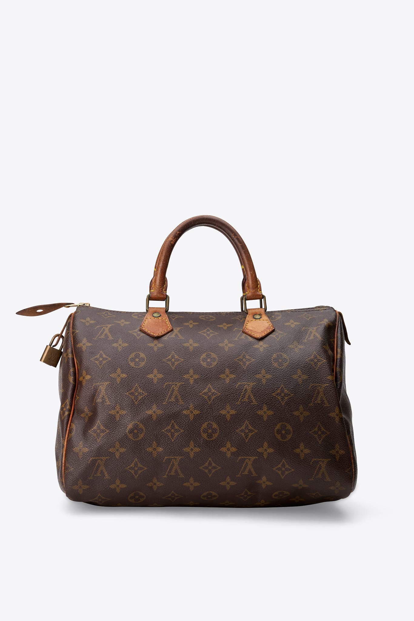 Louis Vuitton 30 Speedy Bag In Brown Monogram Coated Canvas