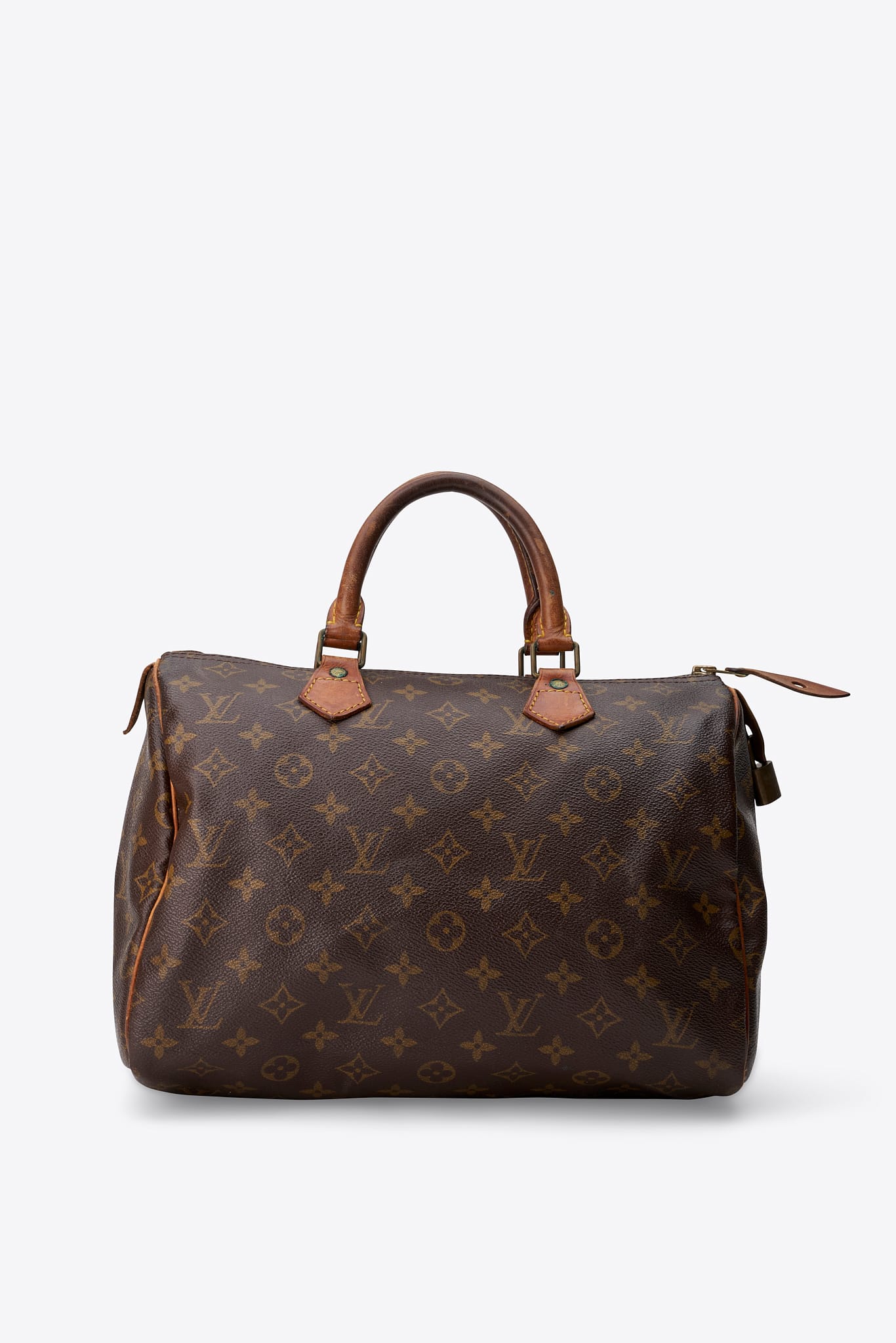 Louis Vuitton 30 Speedy Bag In Brown Monogram Coated Canvas