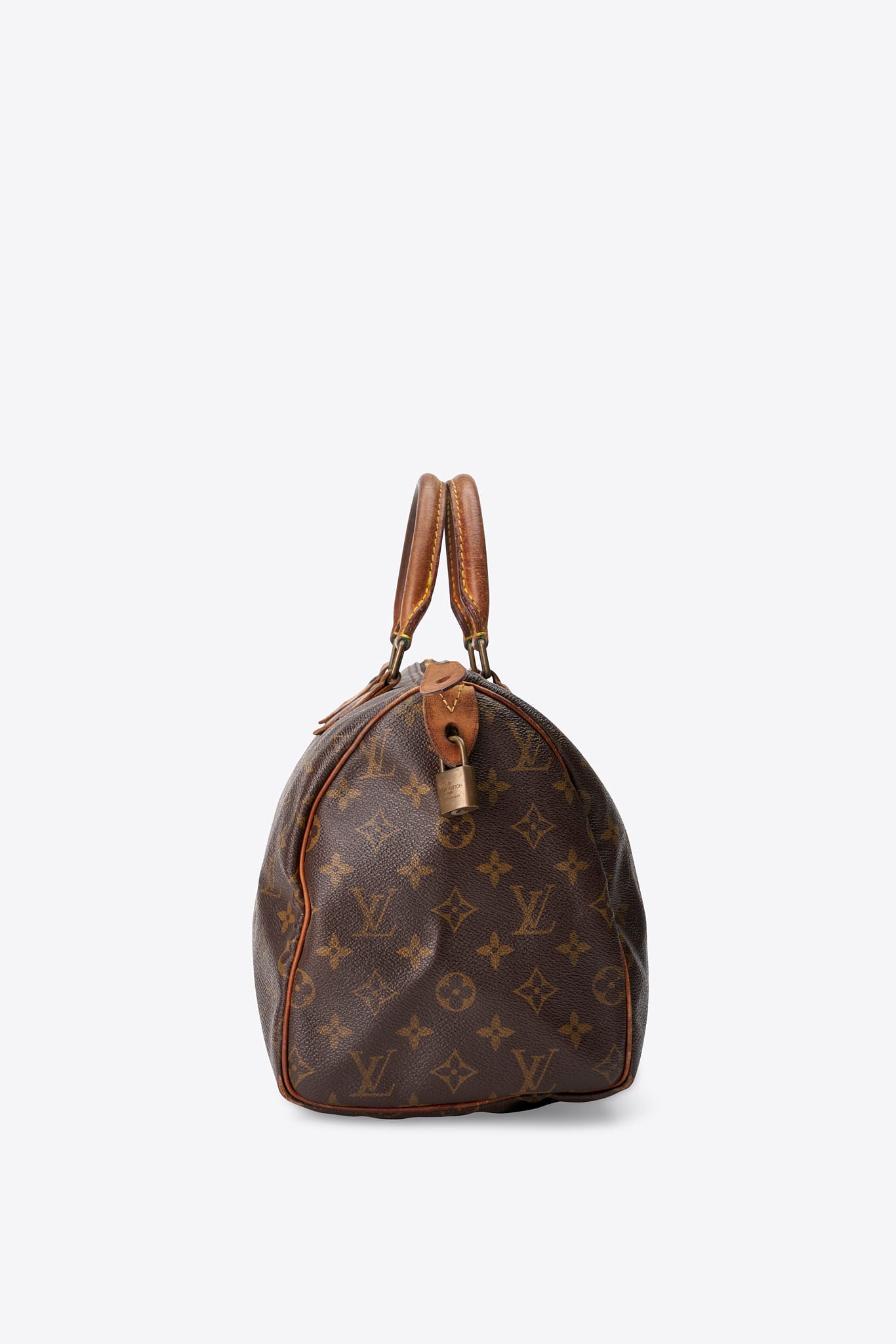 Louis Vuitton 30 Speedy Bag In Brown Monogram Coated Canvas