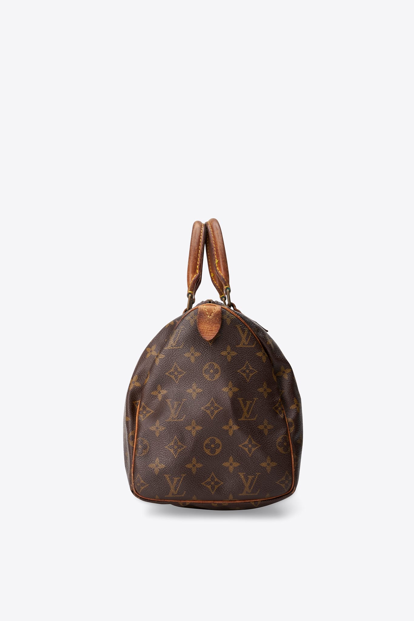 Louis Vuitton 30 Speedy Bag In Brown Monogram Coated Canvas
