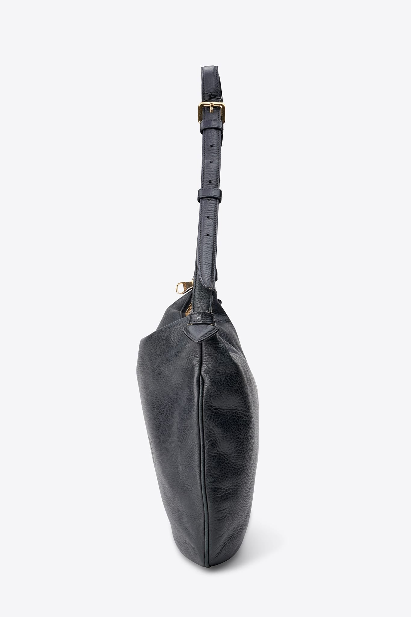 Vintage Loewe Black Leather Crossbody Bag
