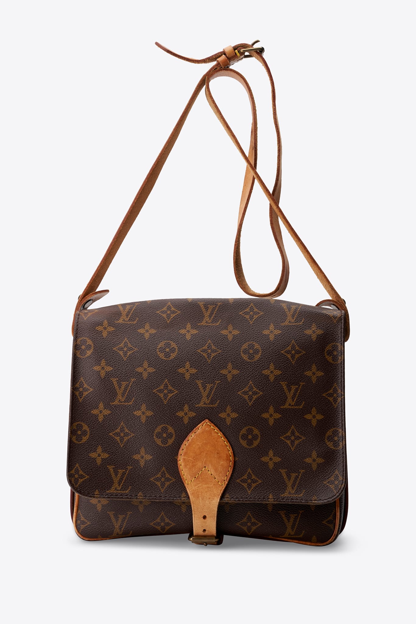 Vintage Louis Vuitton Cartouchière GM Monogram Shoulder Bag