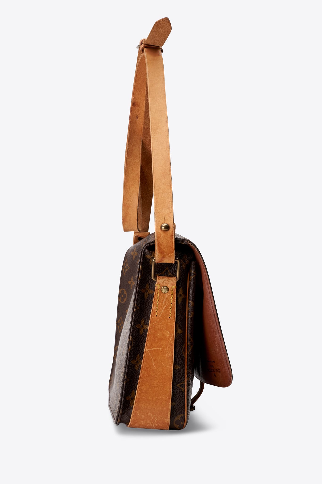 Vintage Louis Vuitton Cartouchière GM Monogram Shoulder Bag