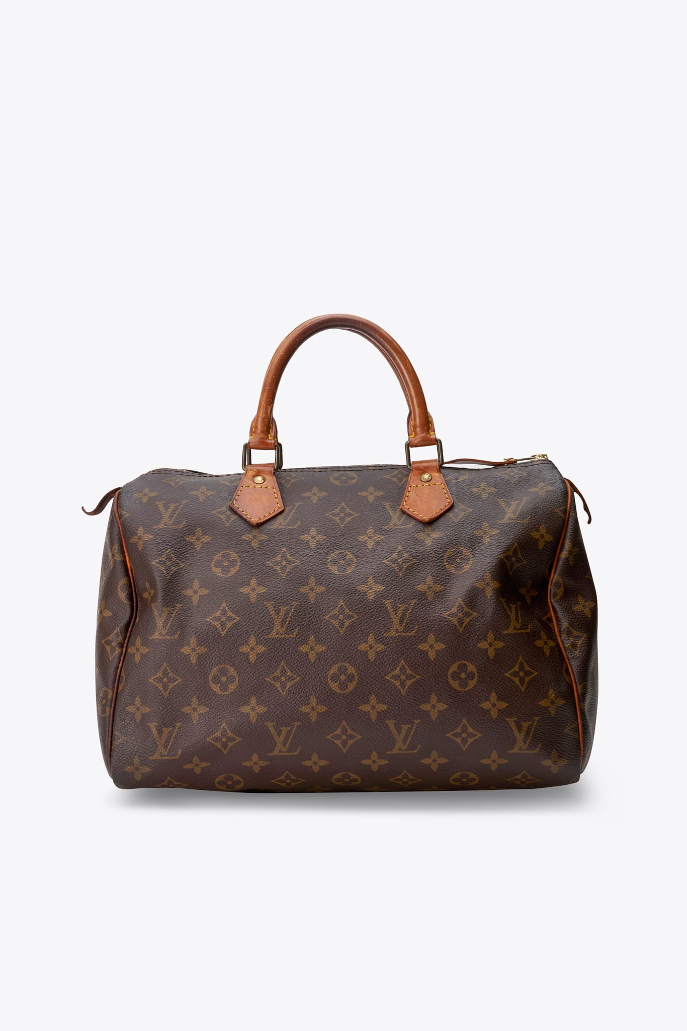 Louis Vuitton 30 Speedy Bag In Brown Monogram Coated Canvas – The