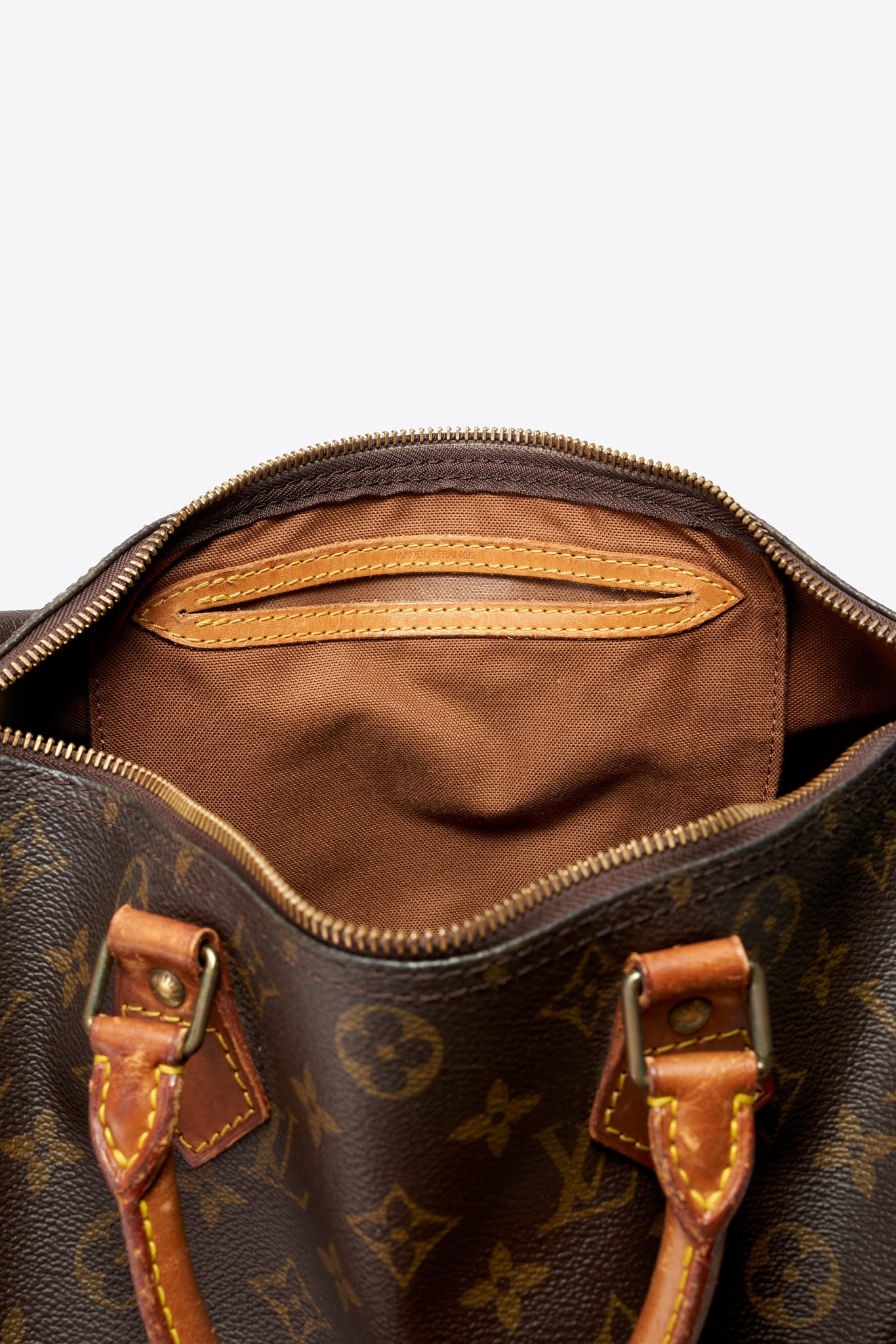 Louis Vuitton 30 Speedy Bag In Brown Monogram Coated Canvas – The