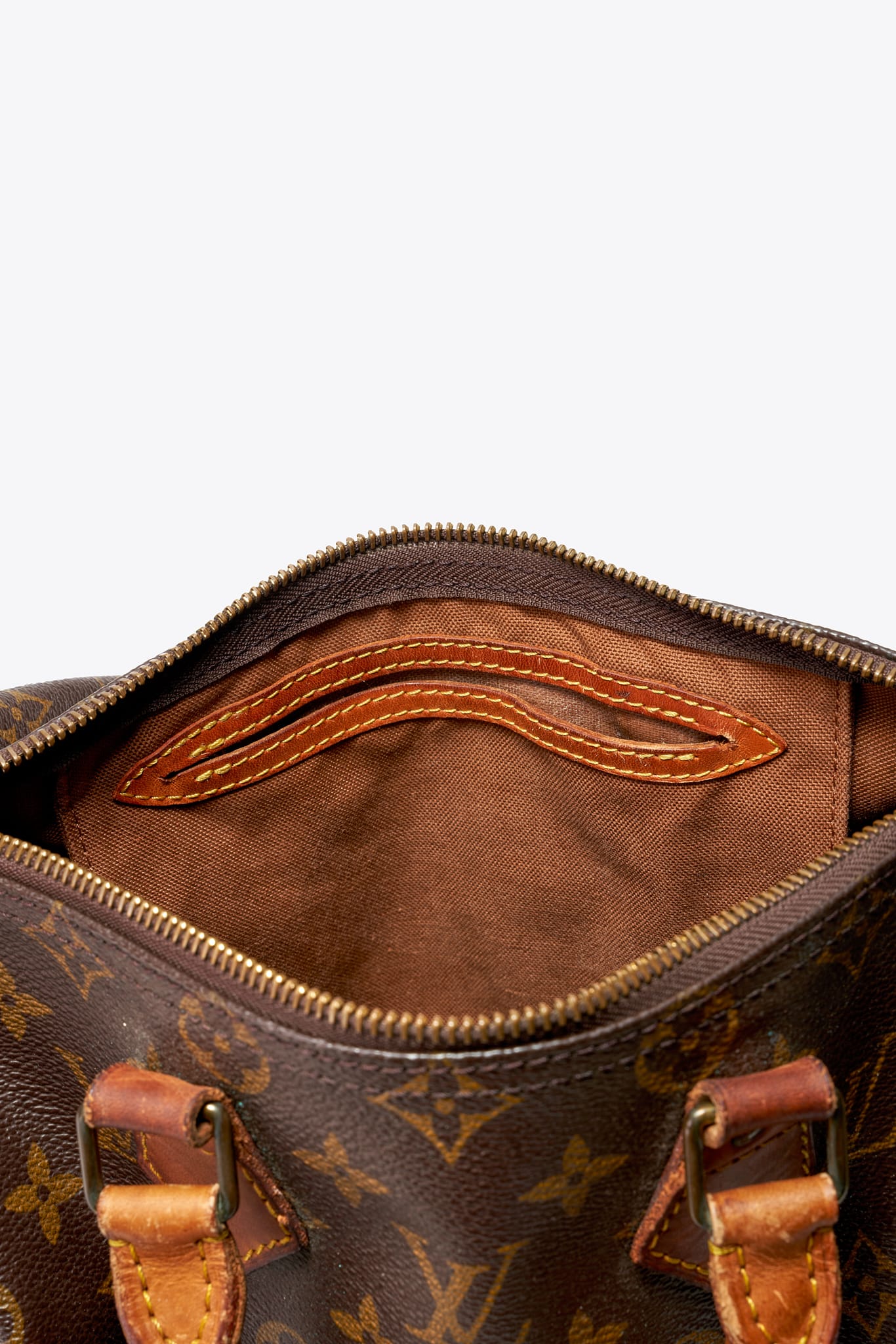 Louis Vuitton 25 Speedy Bag In Brown Monogram Coated Canvas
