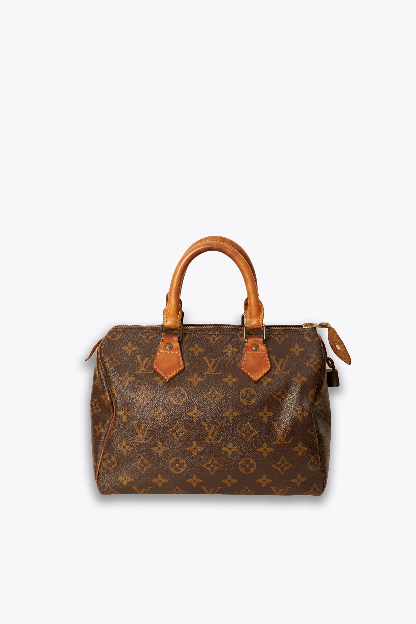 Louis Vuitton 25 Speedy Bag In Brown Monogram Coated Canvas