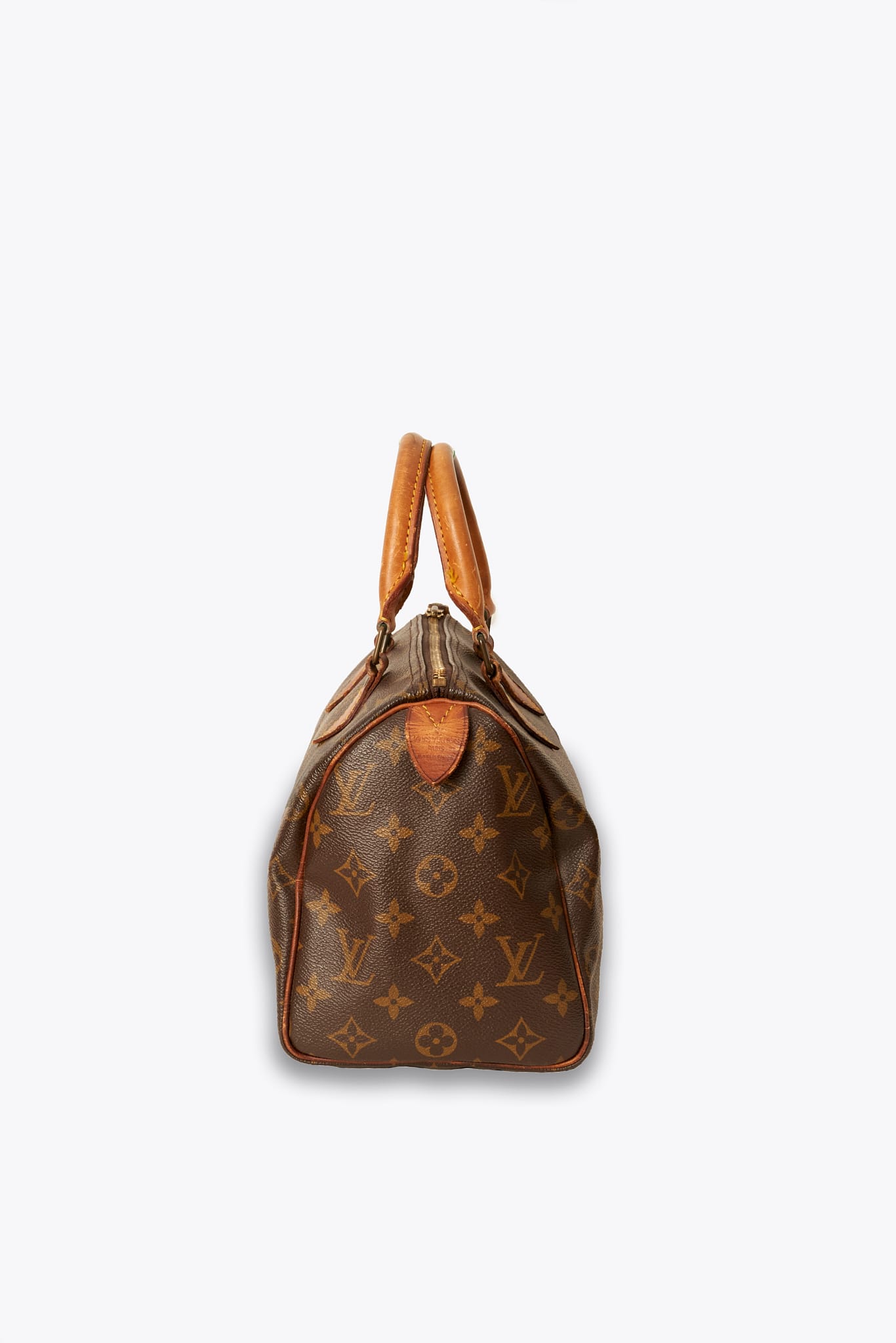 Louis Vuitton 25 Speedy Bag In Brown Monogram Coated Canvas