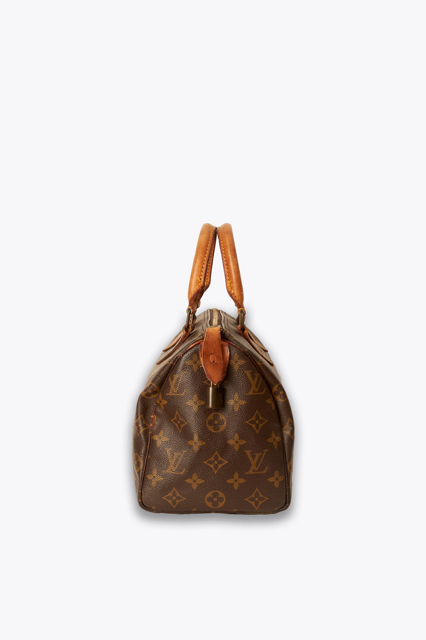 Louis Vuitton 25 Speedy Bag In Brown Monogram Coated Canvas