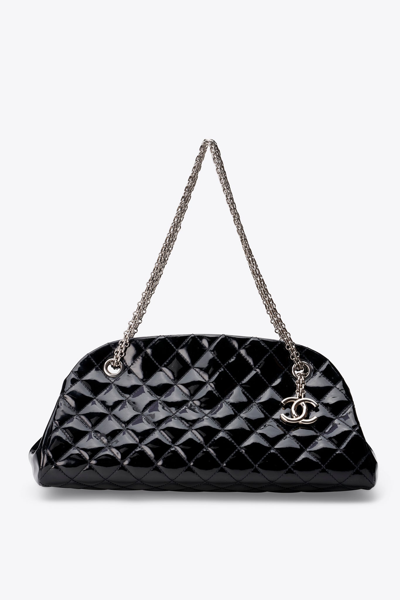 Vintage Chanel Diana Flap Bag aus schwarzem Lammleder mit 24 Karat vergoldeter Hardware