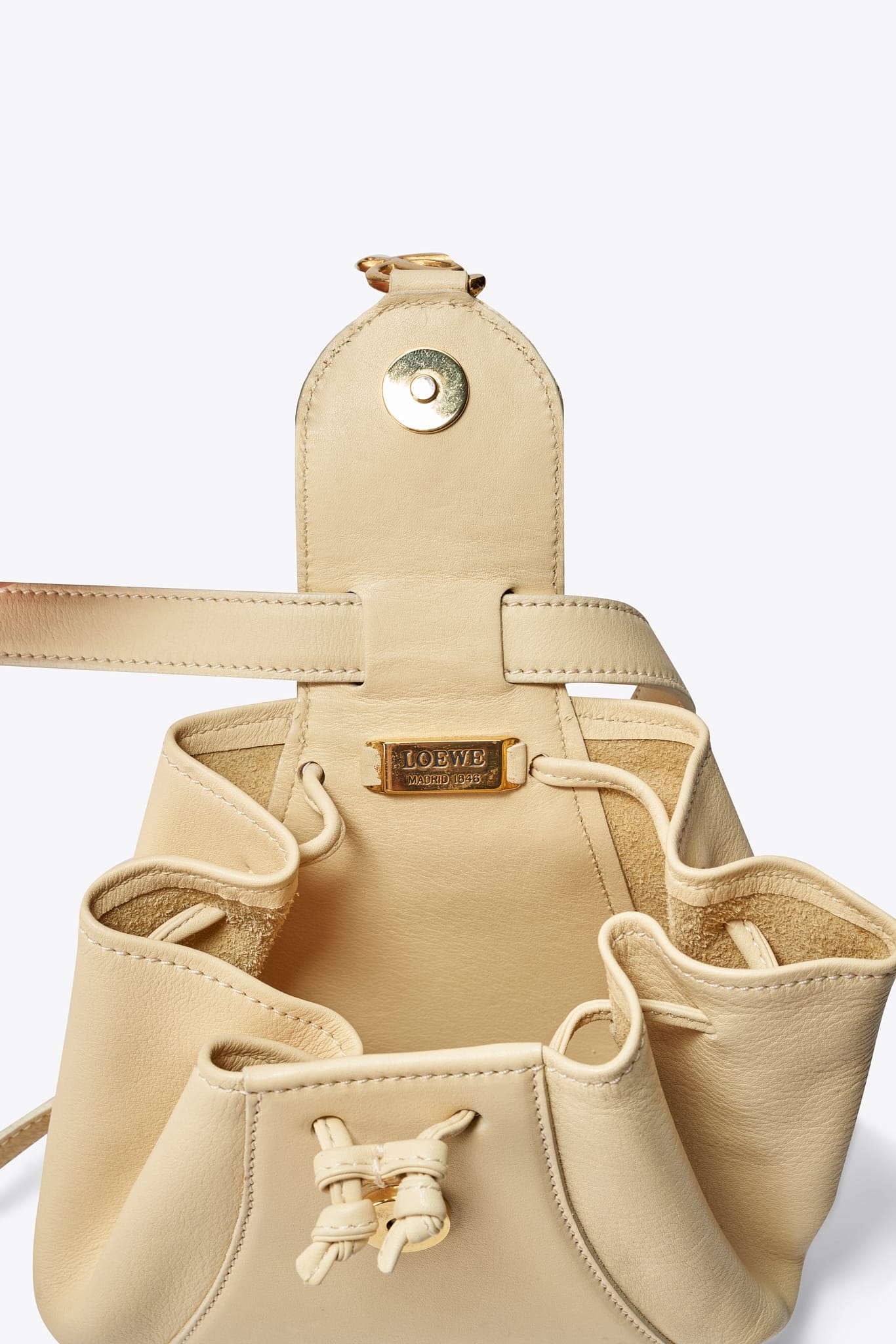 Vintage Loewe Butter Leather Shoulder Bag