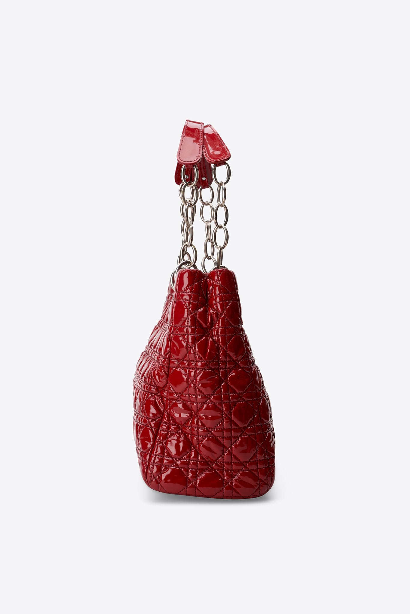 Dior Vintage Schultertasche aus Nylon mit Leopardenmuster