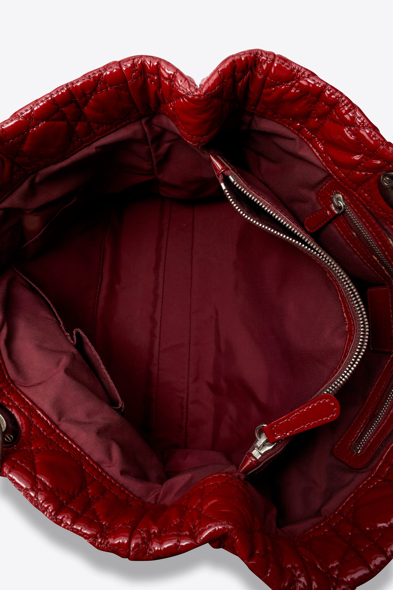 Dior Vintage Schultertasche aus Nylon mit Leopardenmuster