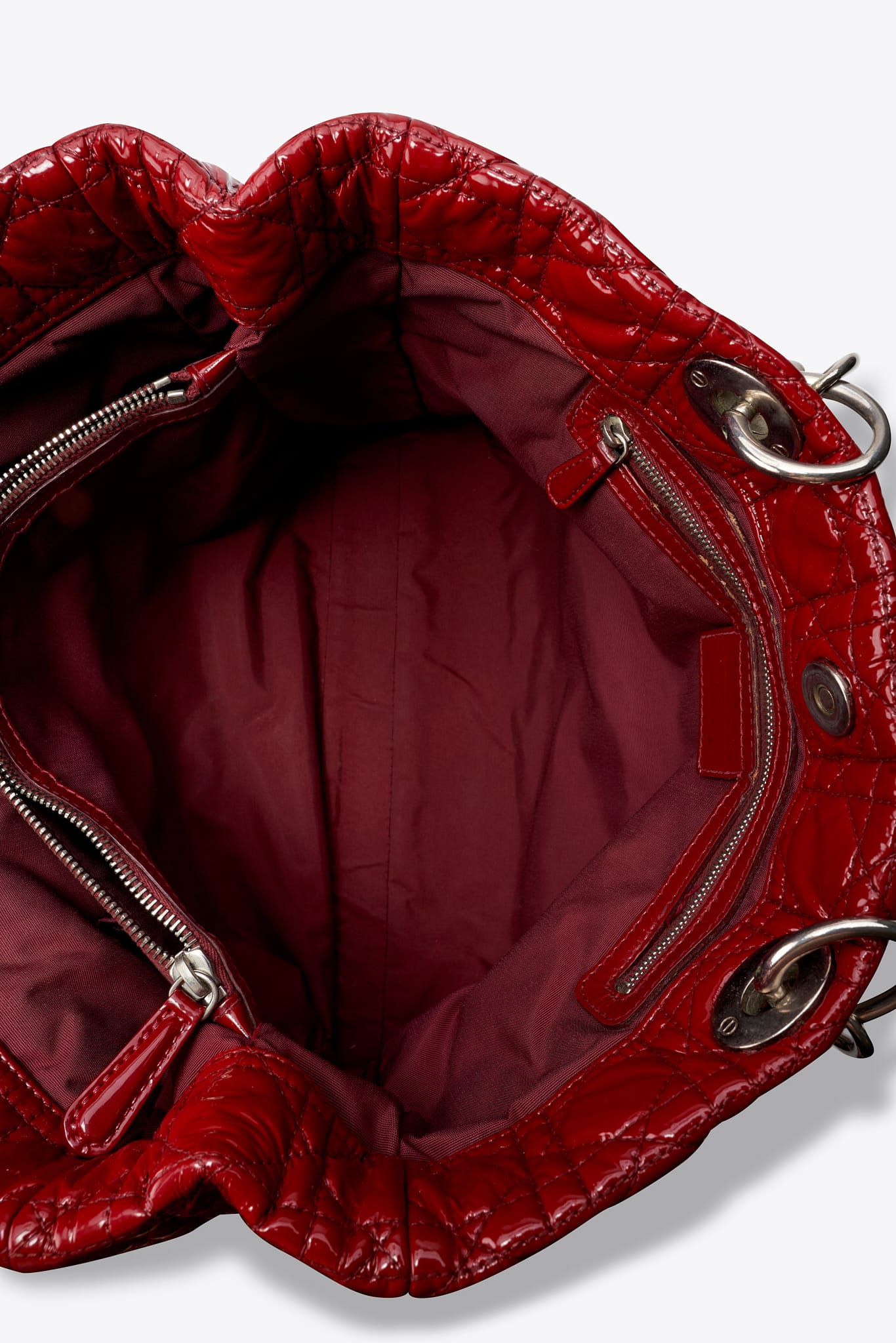 Dior Vintage Schultertasche aus Nylon mit Leopardenmuster