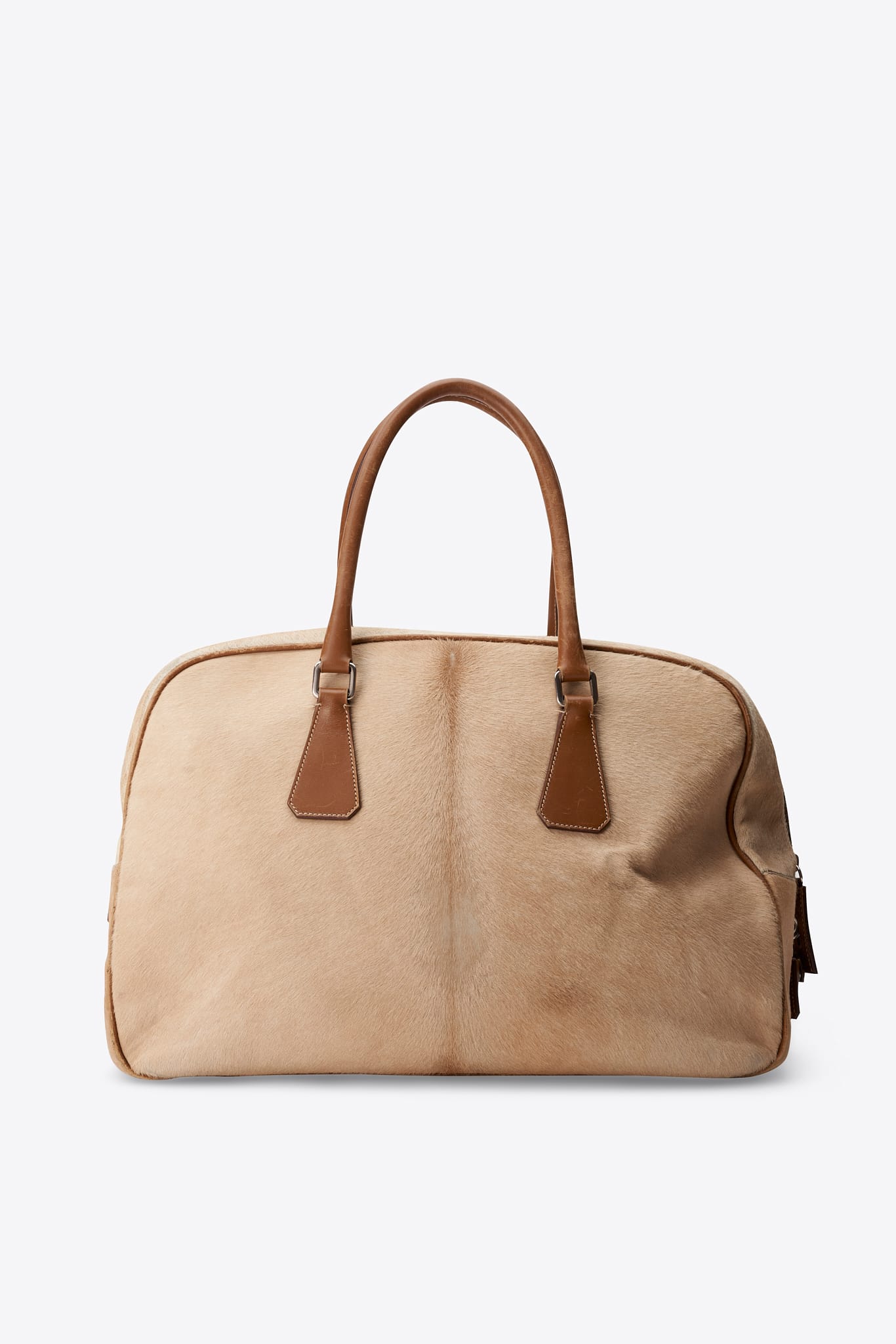 Vintage Prada Cream Calf Hair Bowling Bag – The Hosta