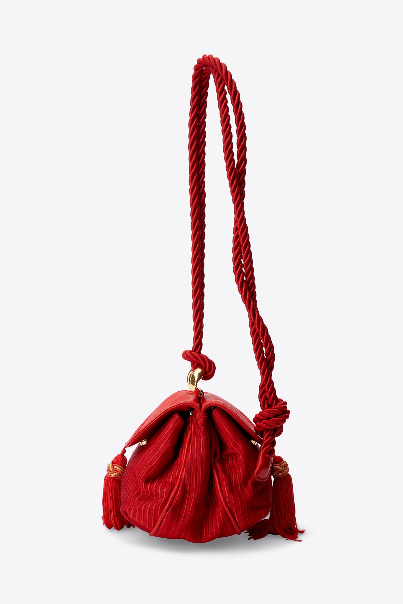 Vintage Loewe Red Tassel Mini Bag
