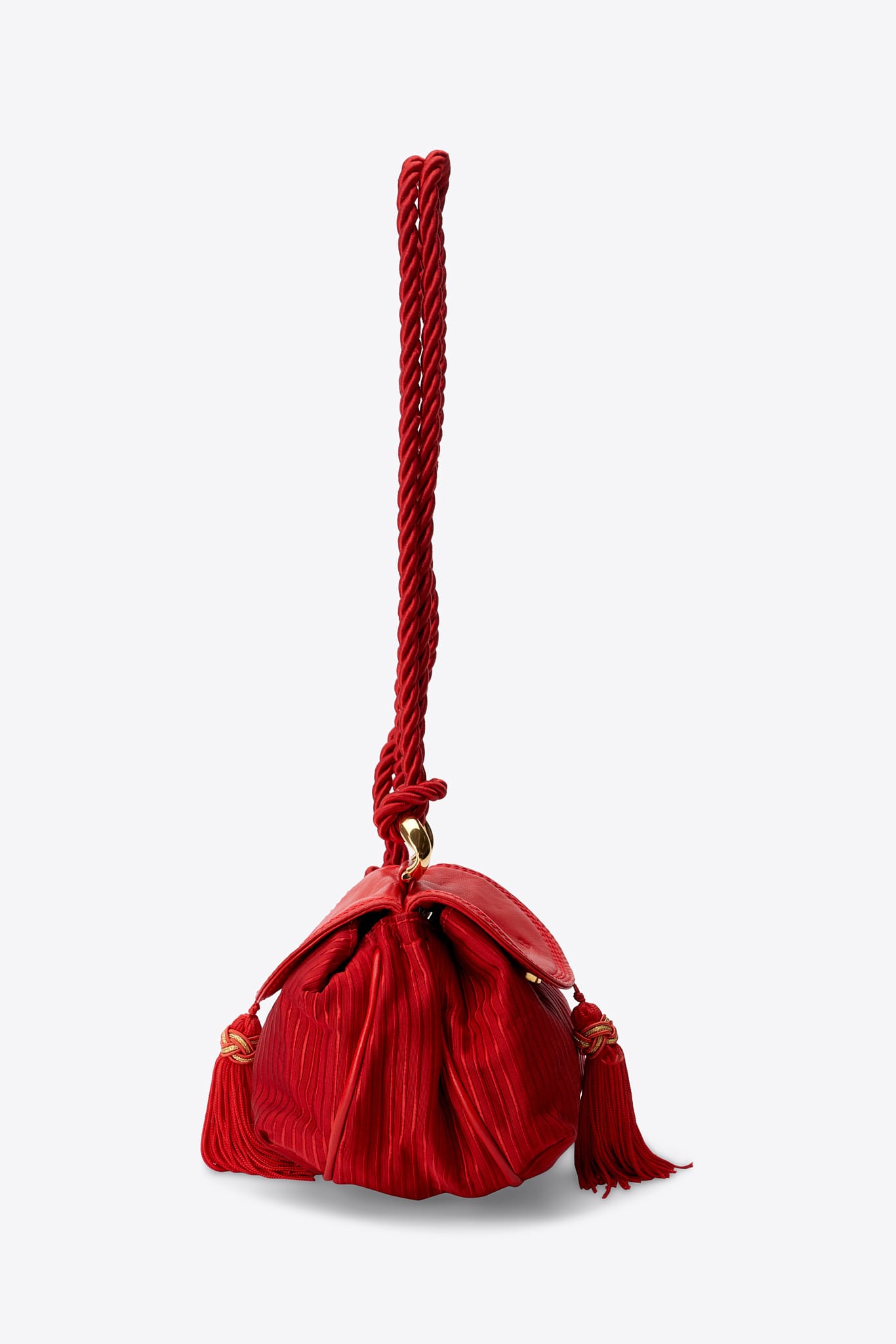Vintage Loewe Red Tassel Mini Bag