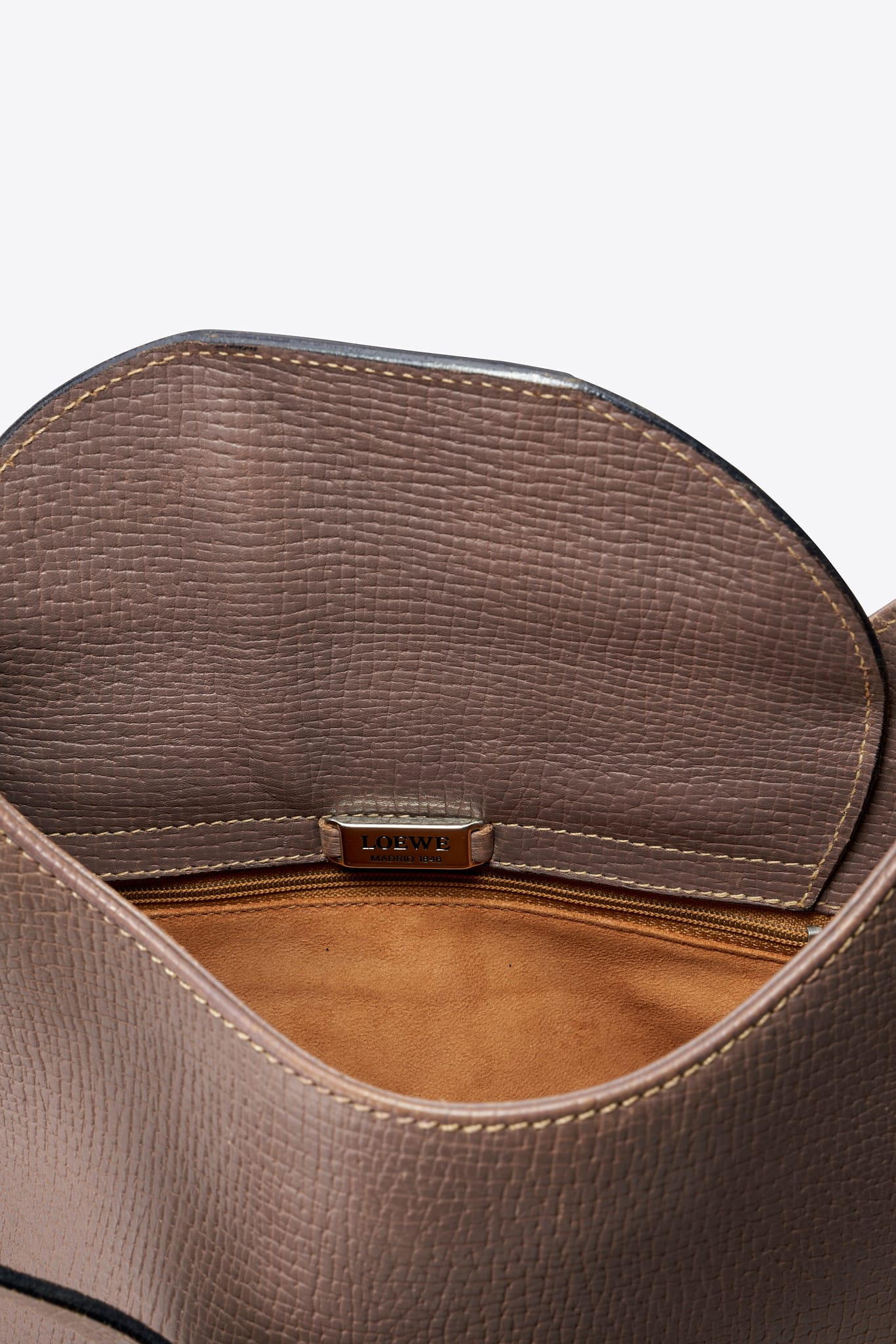 Vintage Loewe Tan Leder Umhängetasche