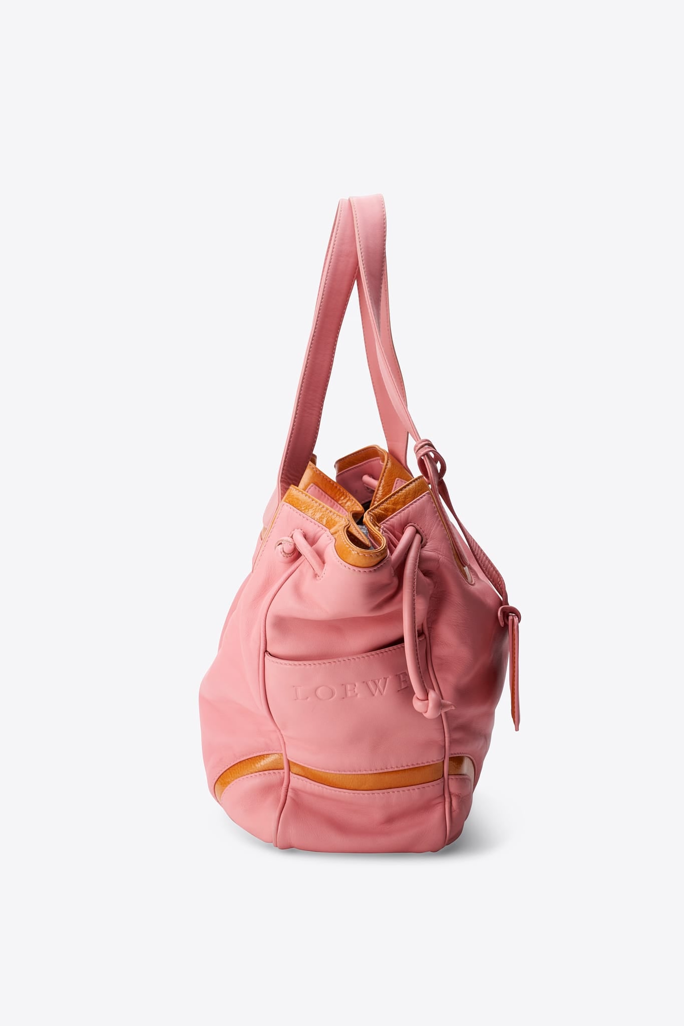 Vintage Loewe Pink Leather Shoulder Bag – The Hosta
