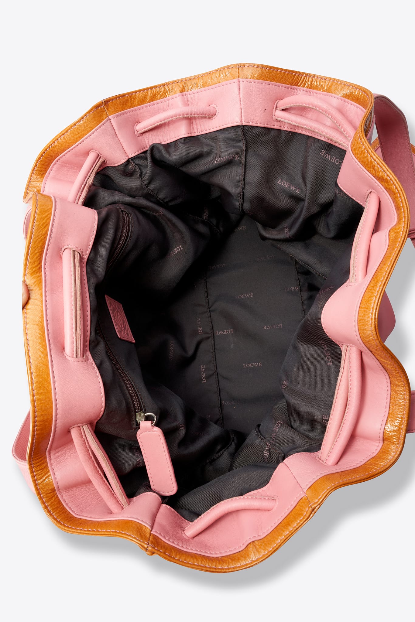 Vintage Loewe Tan Leder Umhängetasche