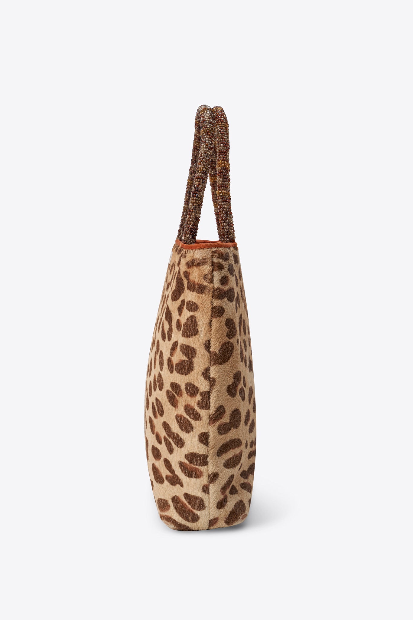 Vintage Christian Dior Leopard Printed Calf Hair Tote Bag