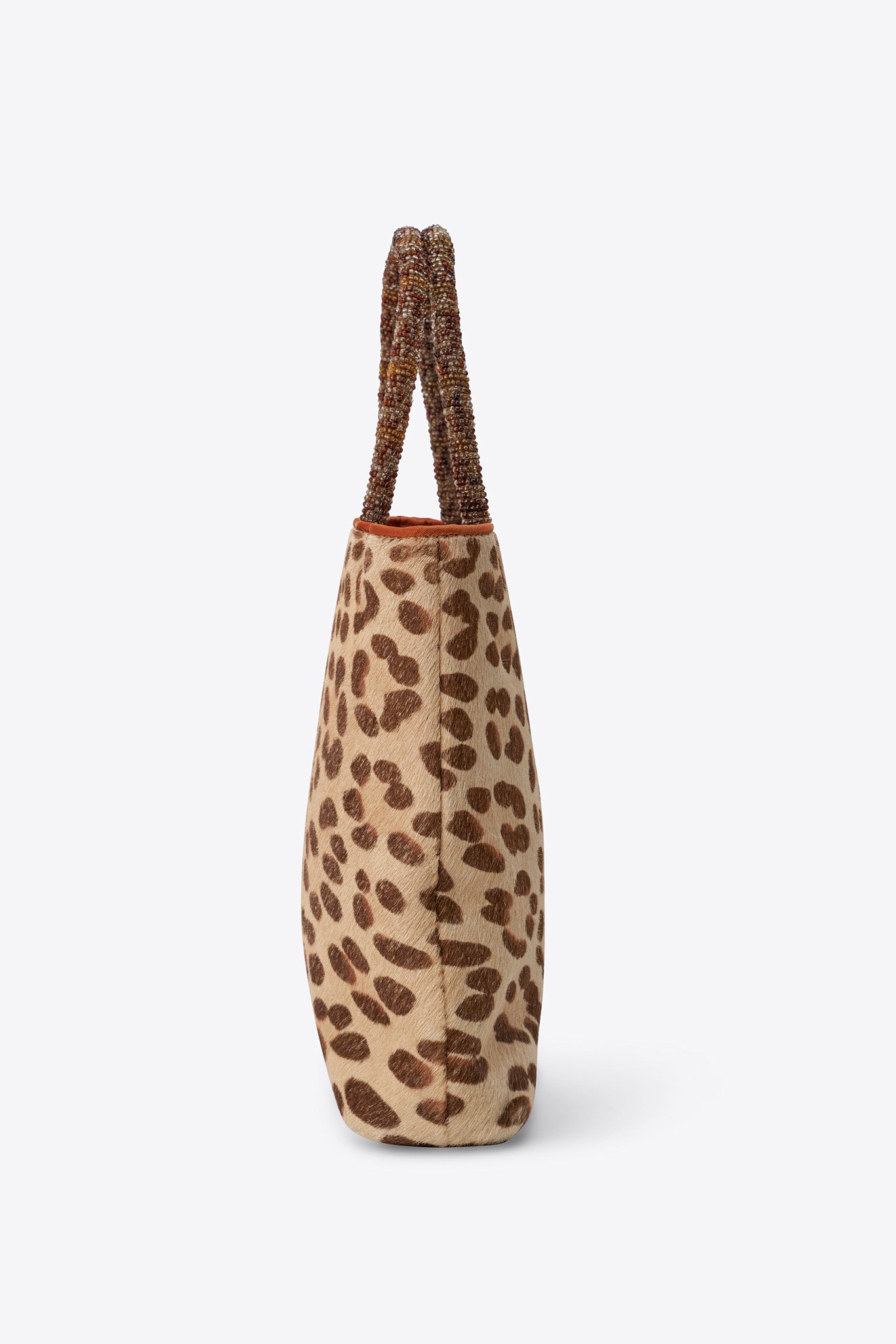 Vintage Christian Dior Leopard Printed Calf Hair Tote Bag
