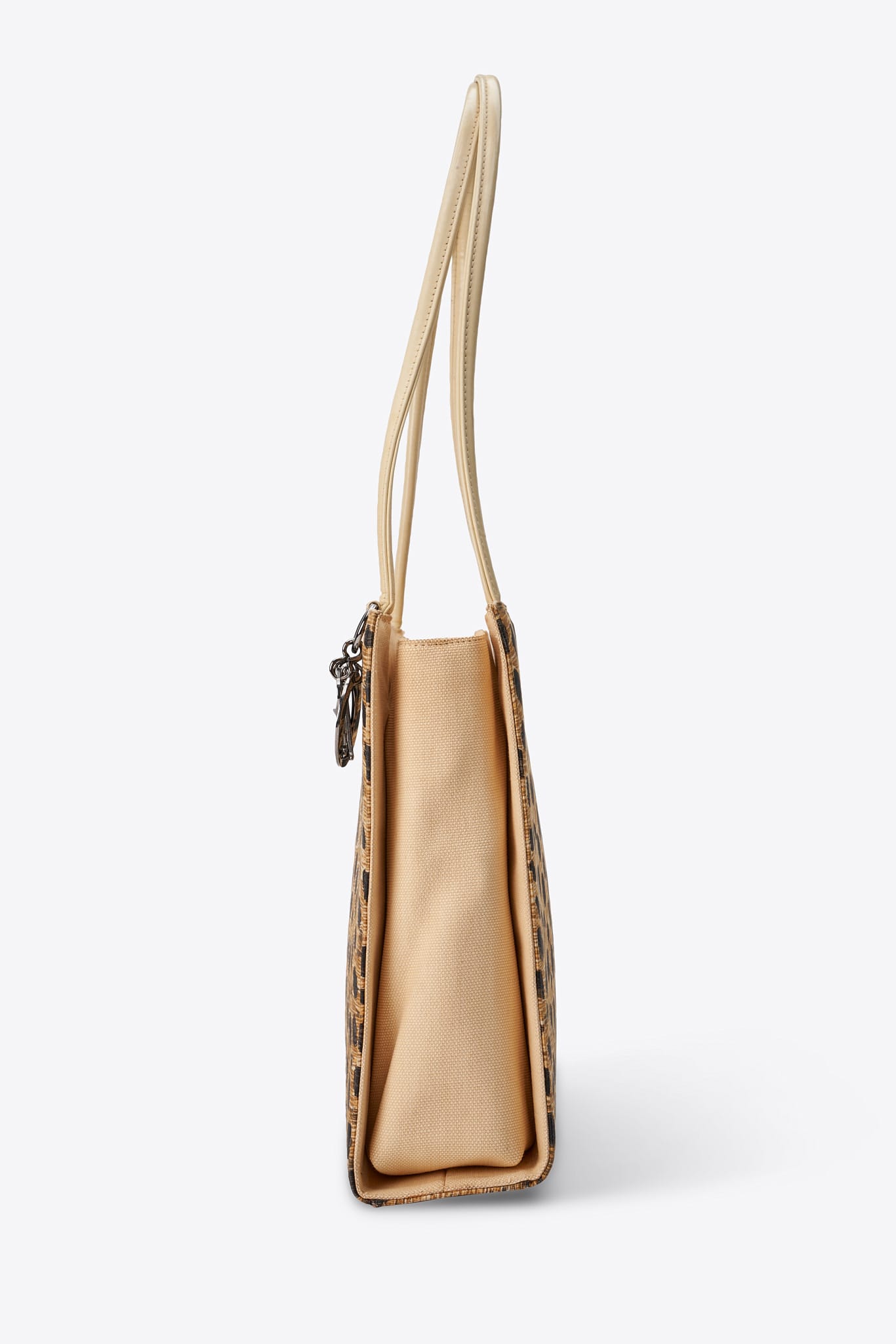 Vintage Dior Leopard Printed Canvas Shoulder Bag