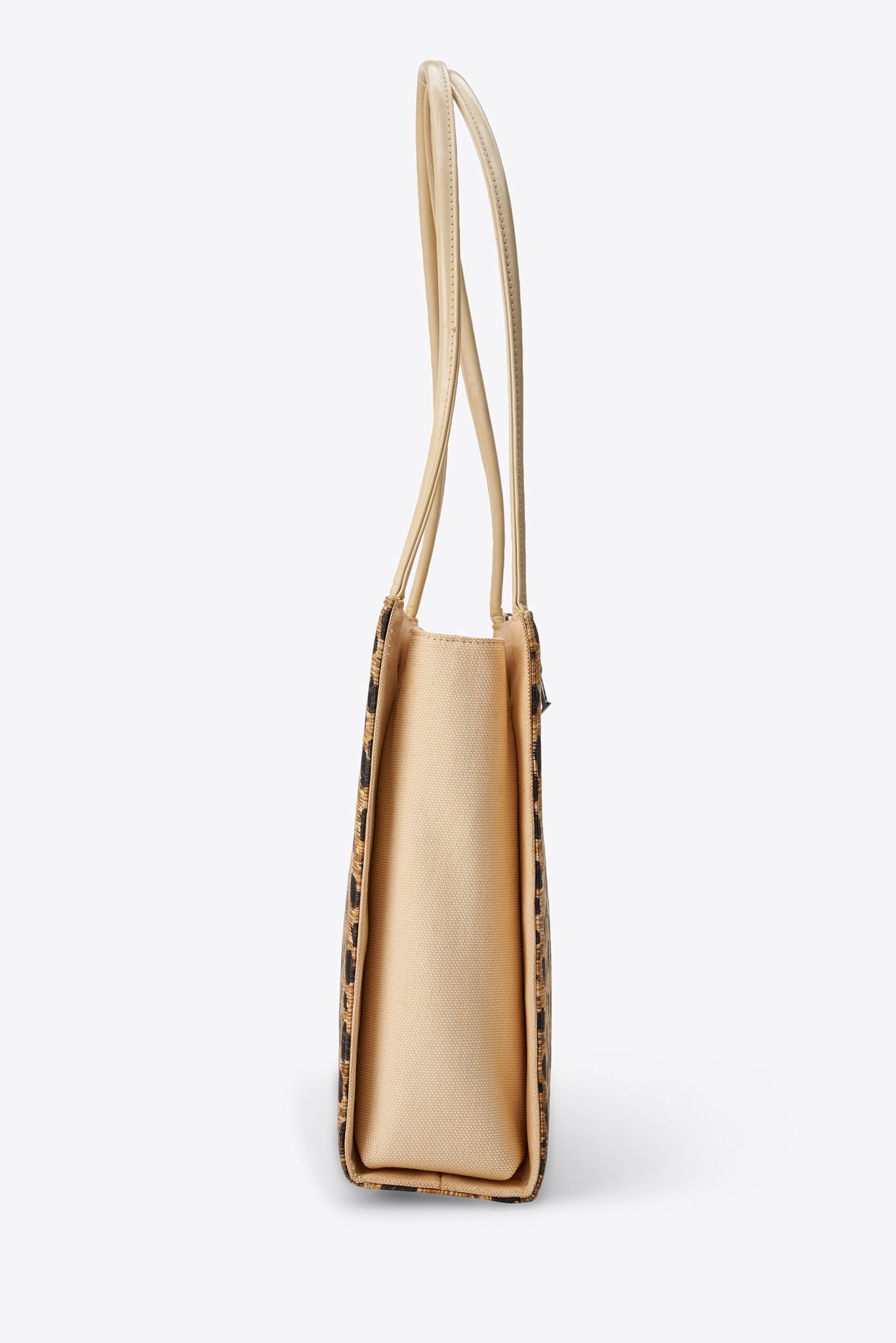 Vintage Dior Leopard Printed Canvas Shoulder Bag