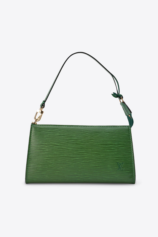 Vintage Louis Vuitton Pochette Green Epi Leather