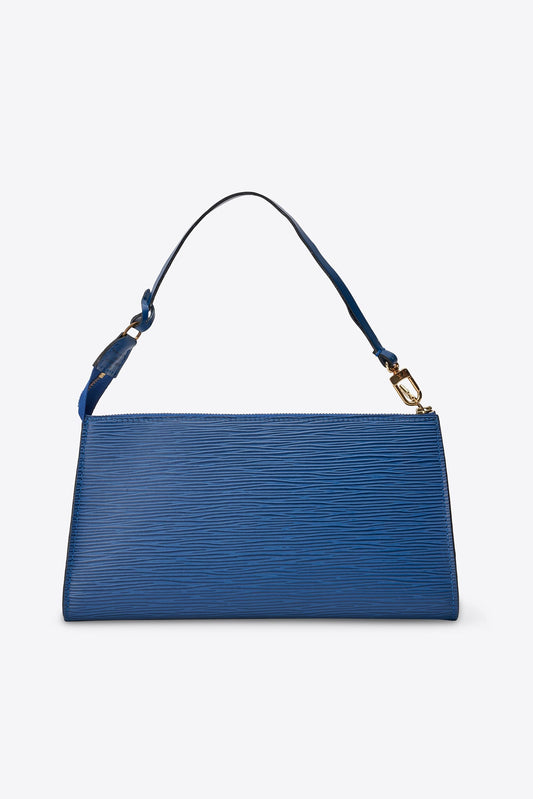 Vintage Louis Vuitton Pochette Blue Epi Leather
