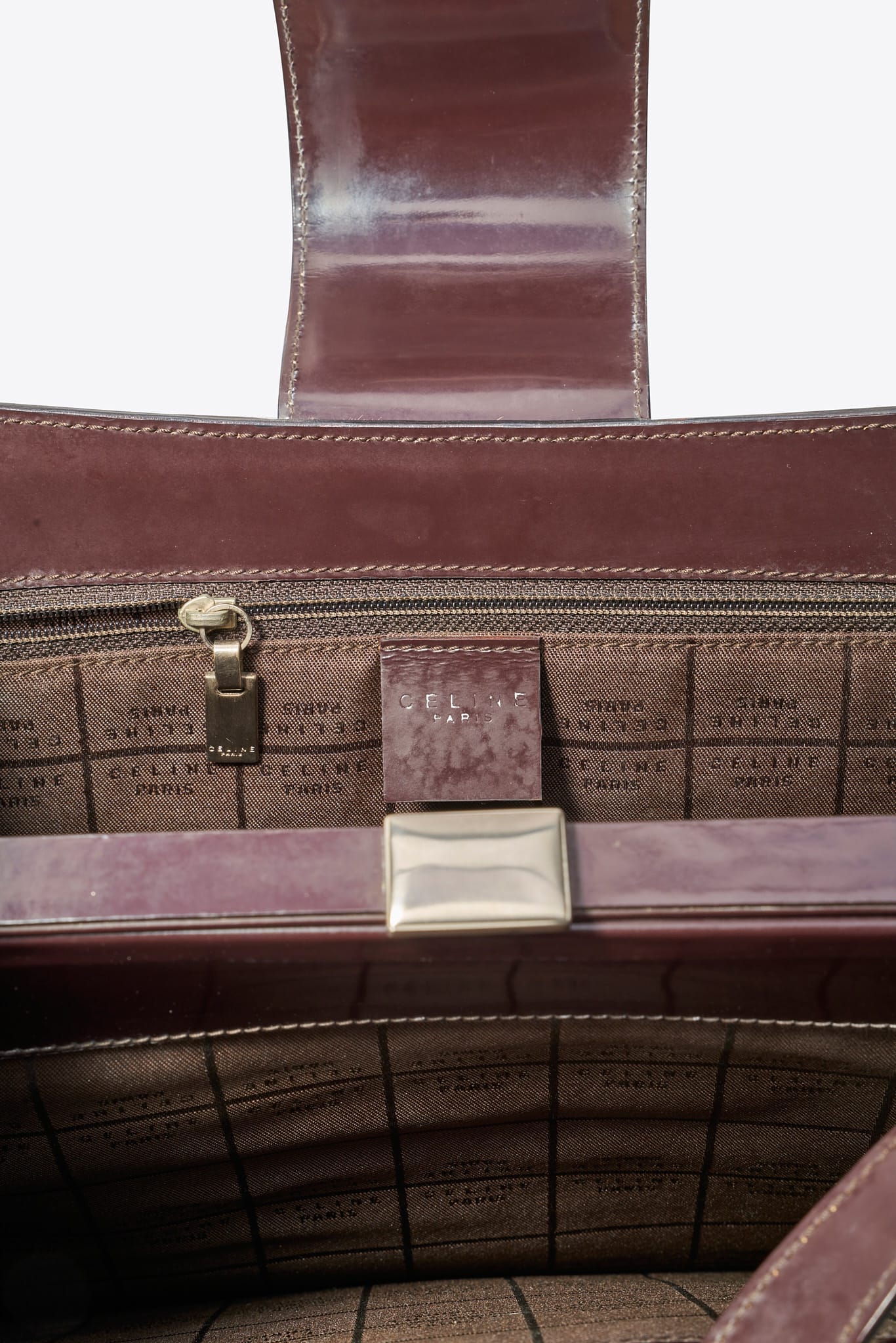Vintage Celine Triomphe Printed Calf Hair Shoulder Bag – The Hosta