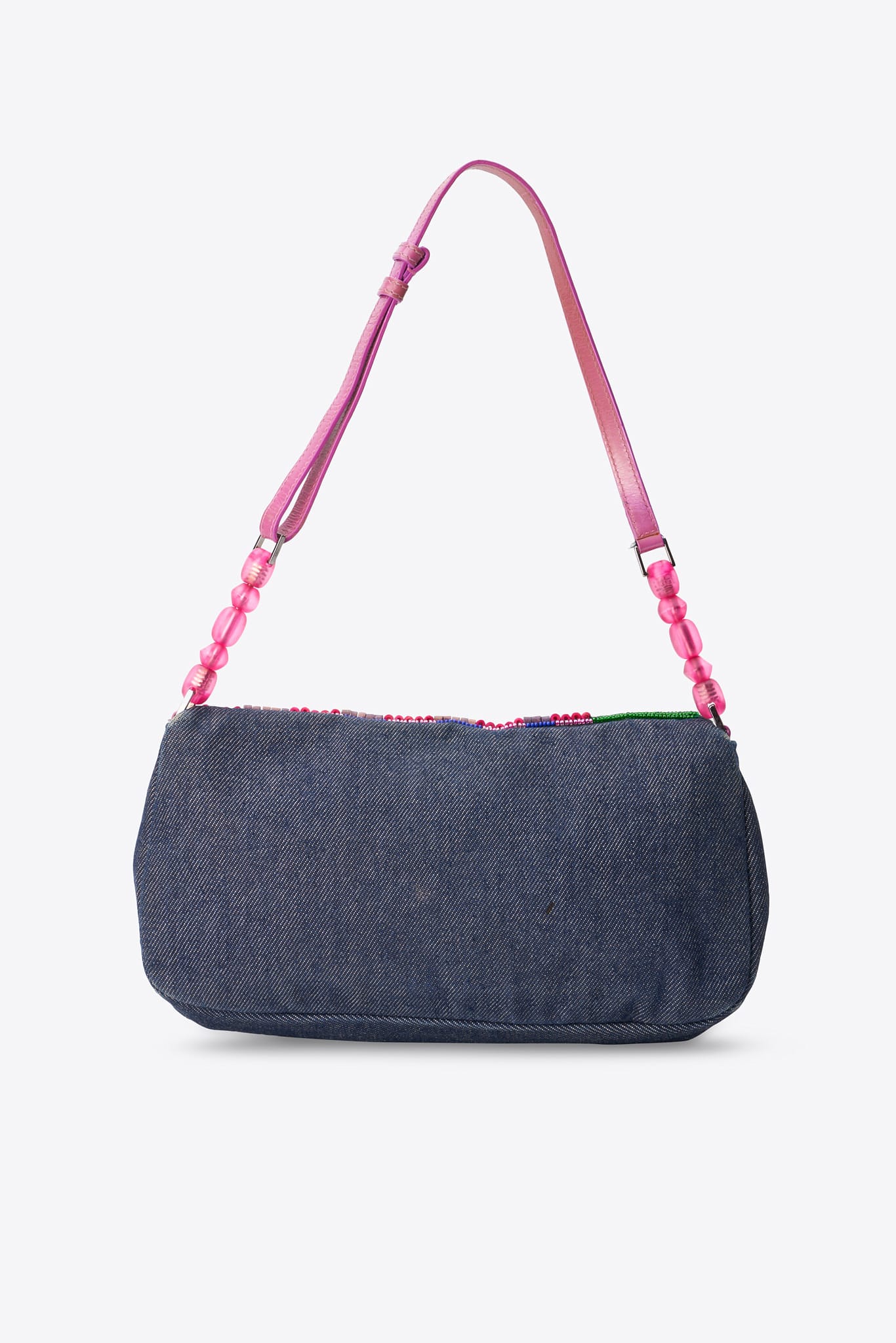 Vintage Christian Dior Beaded Denim Malice Bag