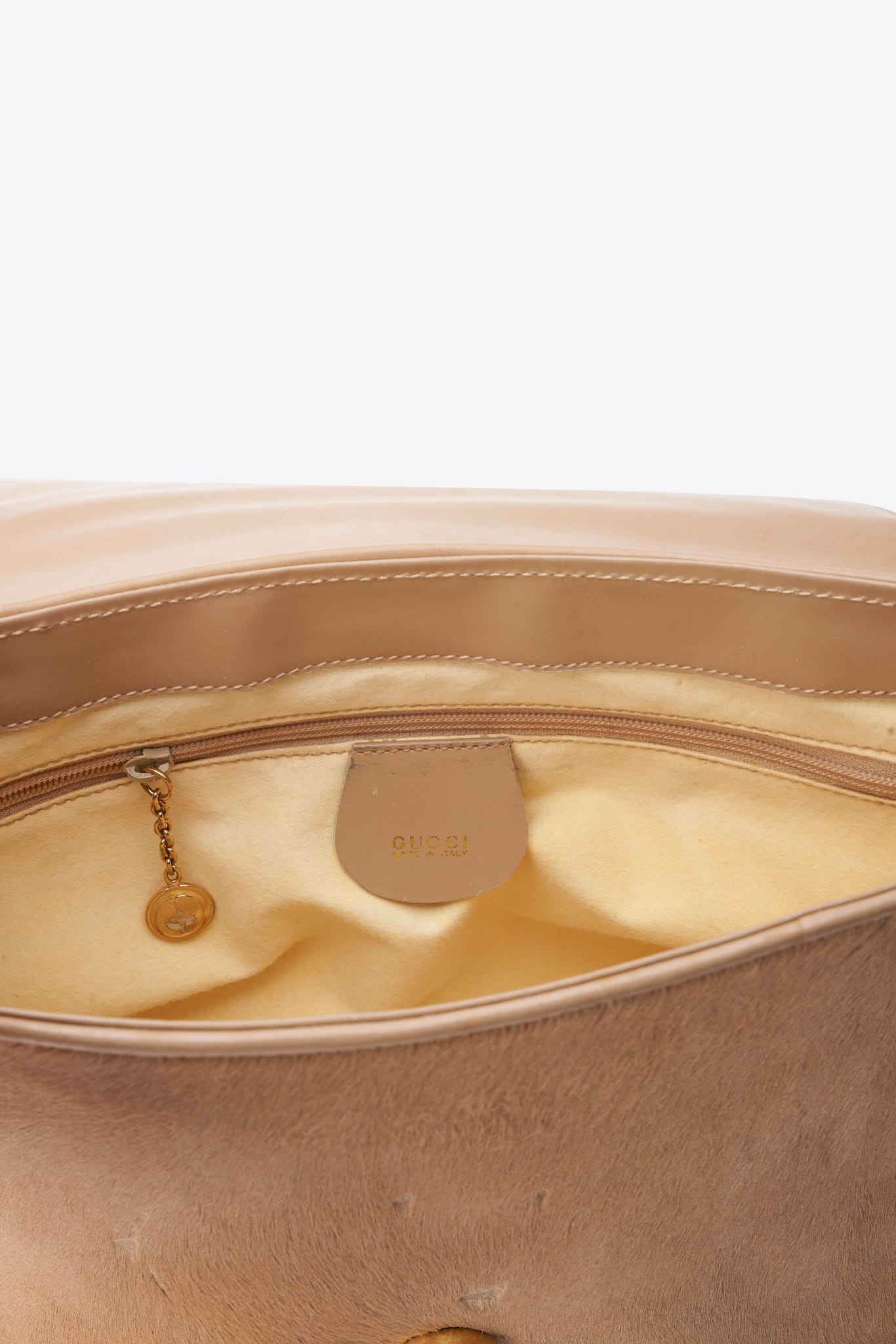 Vintage Gucci Tom Ford era Beige Calf Hair Shoulder Bag