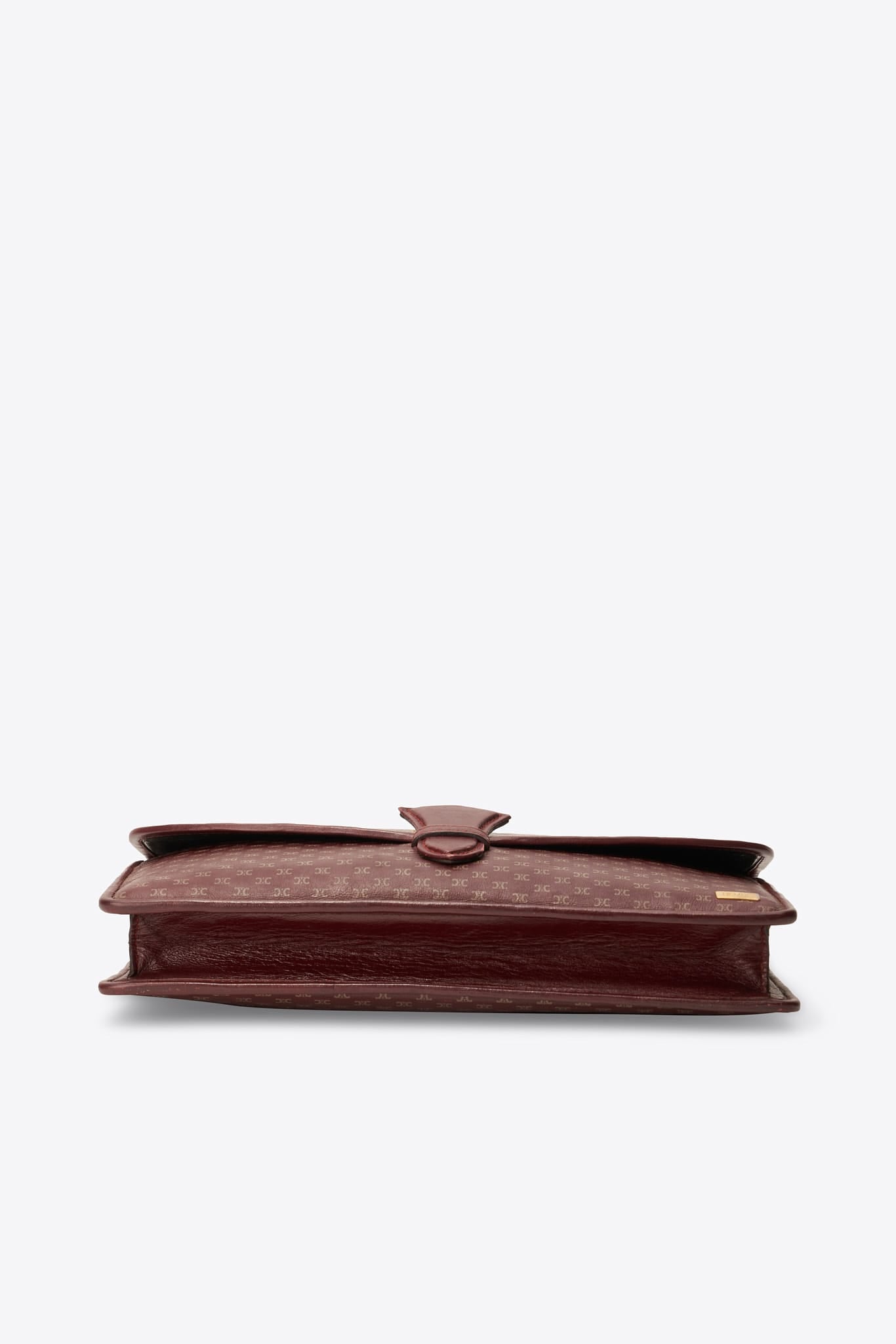 Vintage Celine Triomphe Burgundy Canvas Clutch – The Hosta