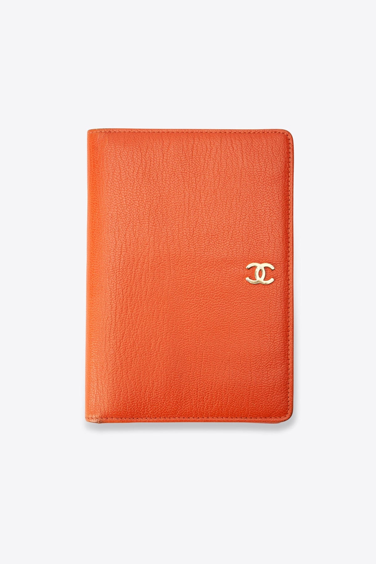 Vintage Chanel Orange Leather Wallet