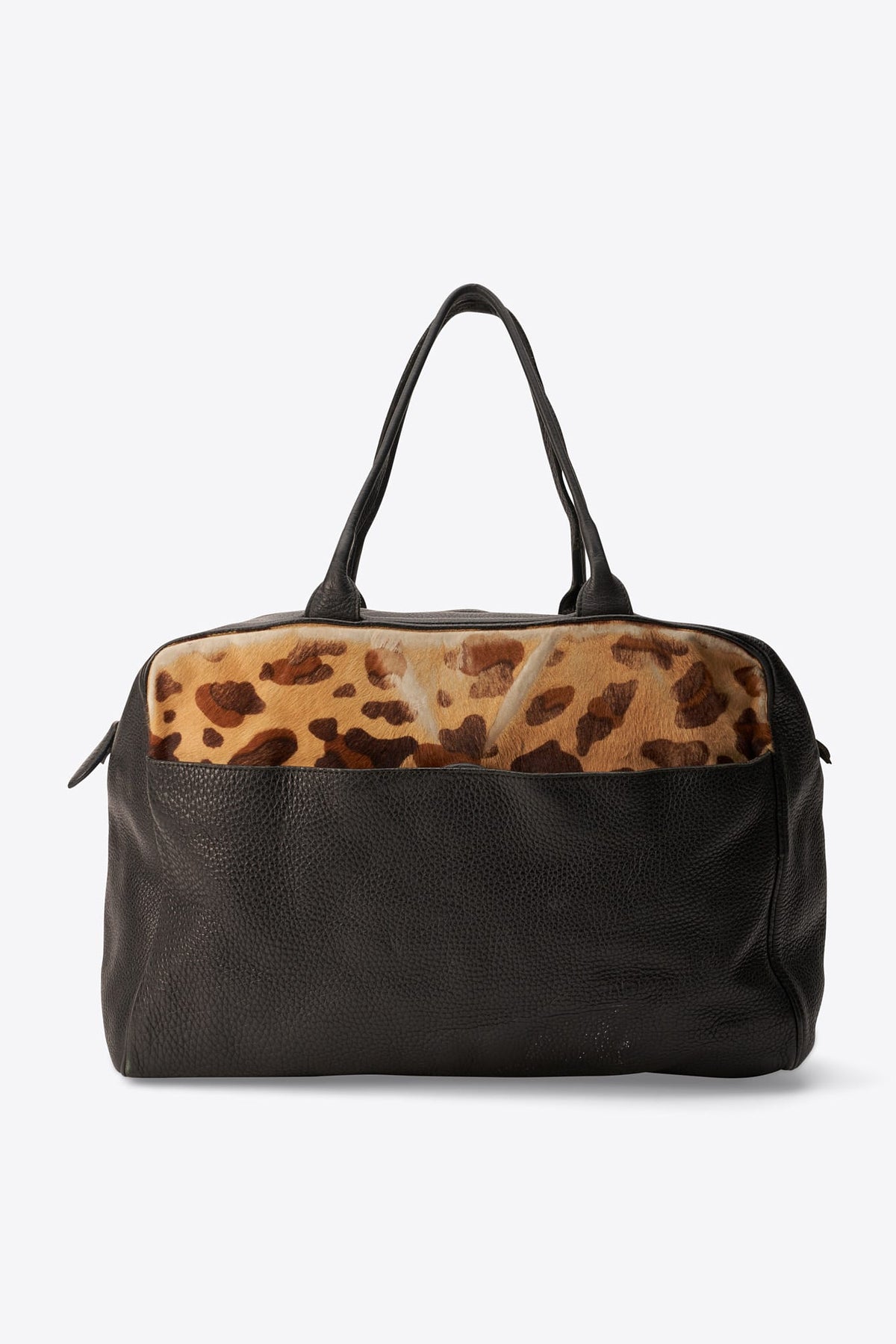 Vintage Alaia Leopard Calf Hair & Leather Bag
