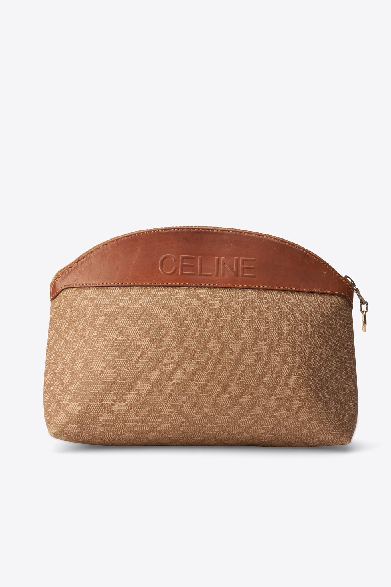 Vintage Celine Macadam Canvas Clutch Bag