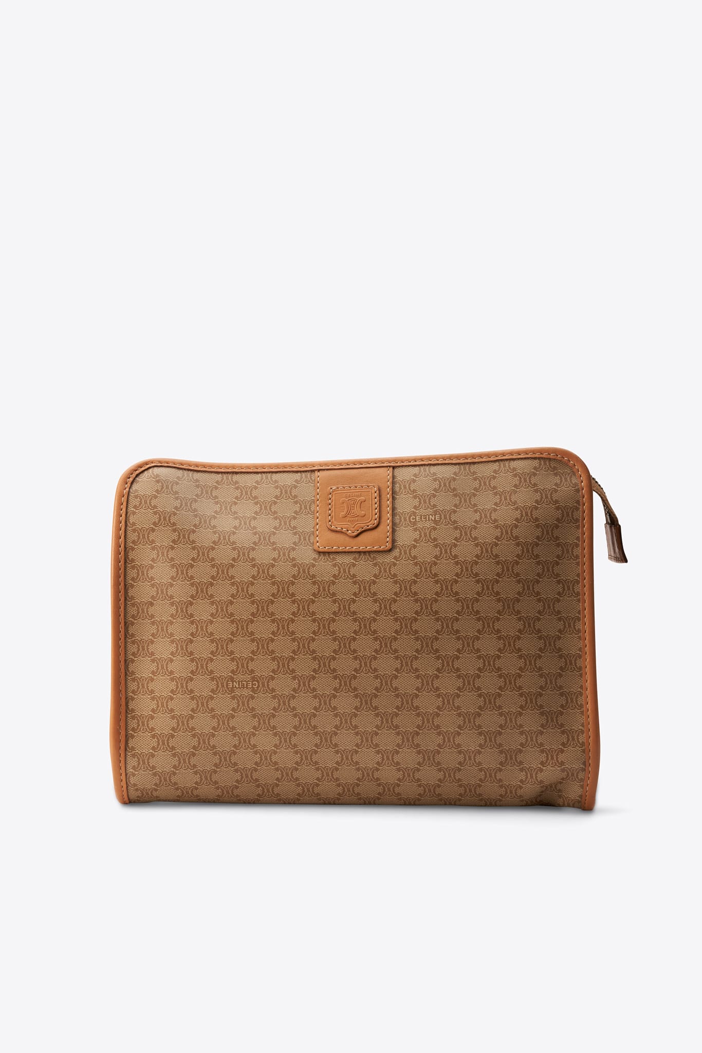 Vintage Celine Macadam Canvas Clutch Bag