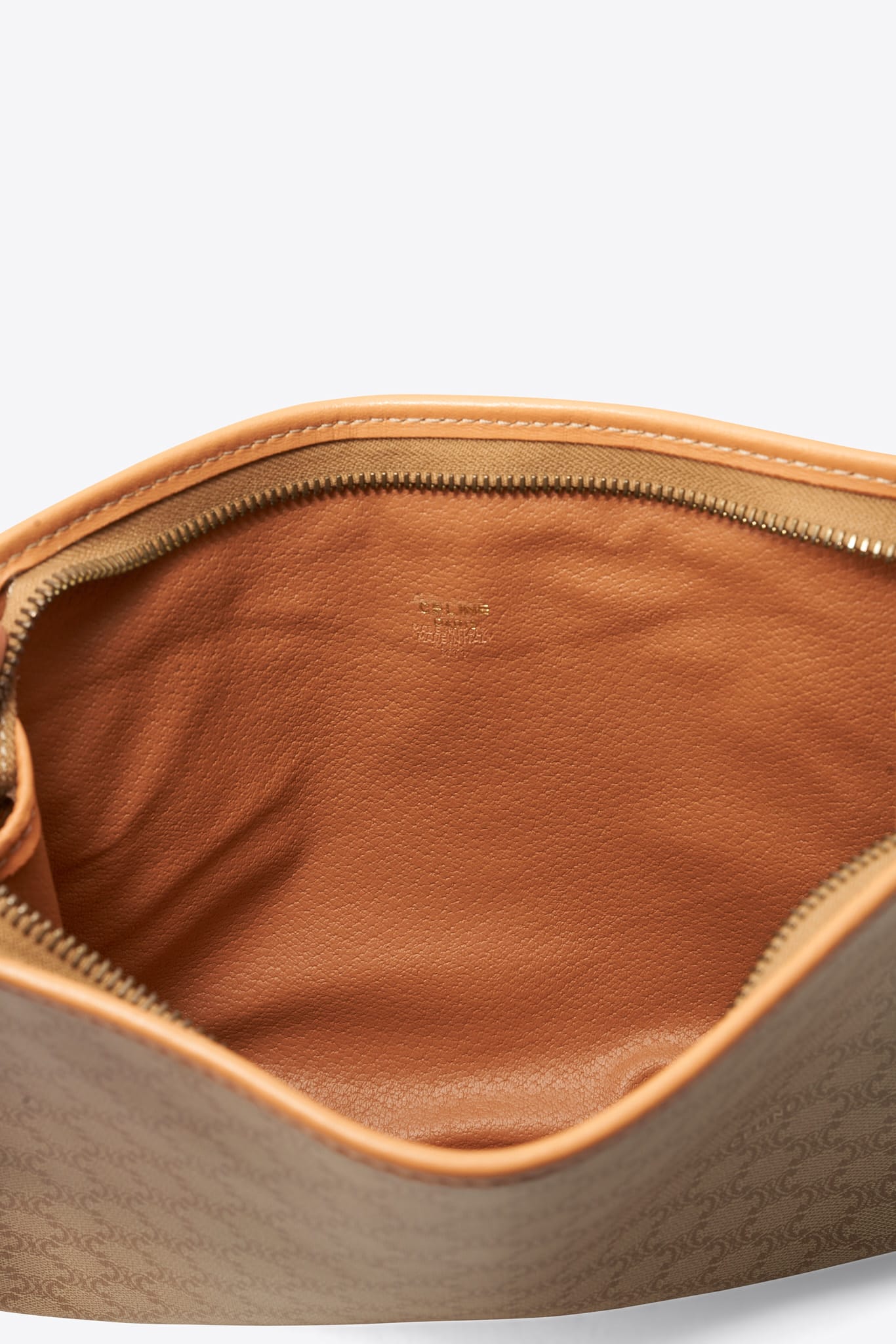Vintage Celine Macadam Canvas Clutch Bag