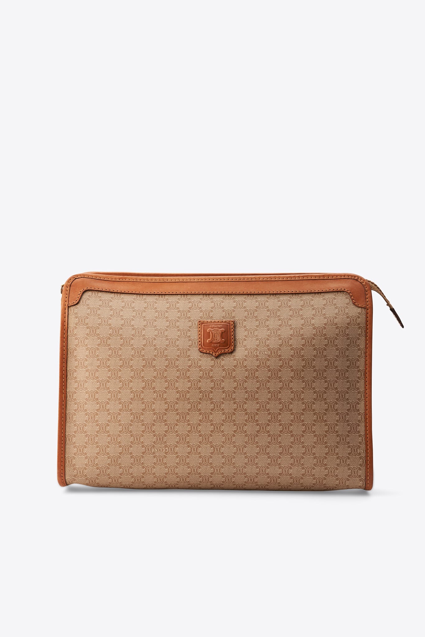 Bolsita de caja triómfo de cuero negro celine celine