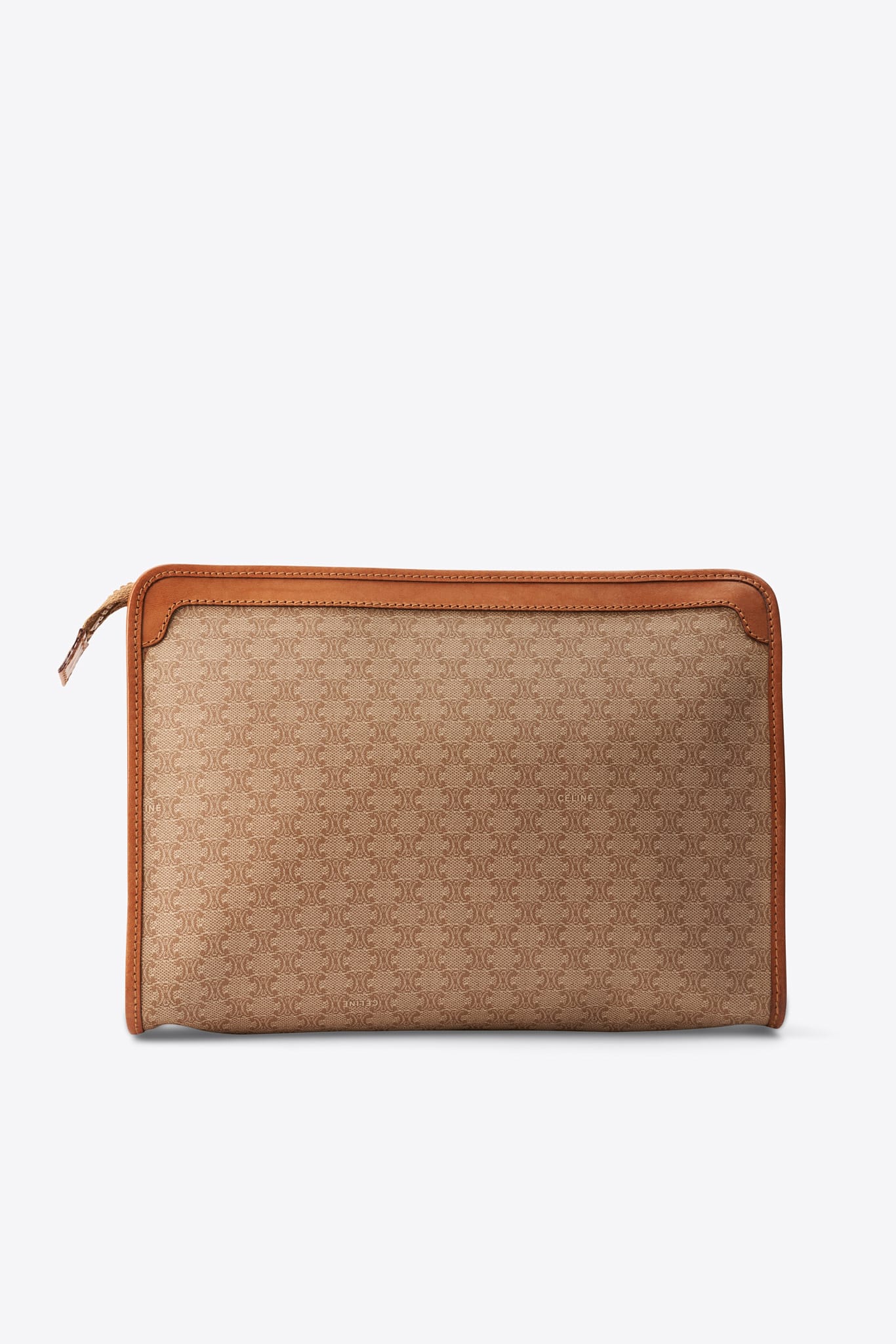 Bolsita de caja triómfo de cuero negro celine celine